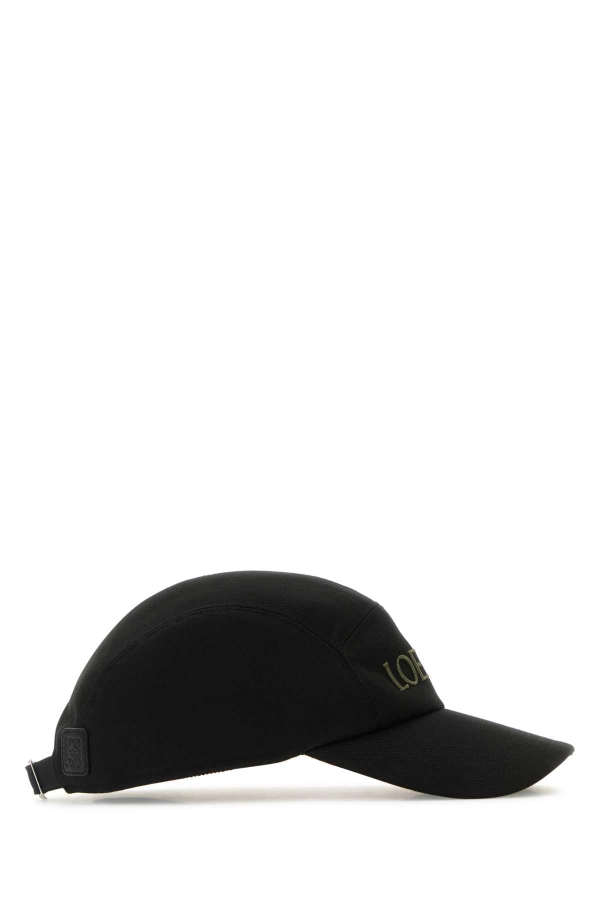 Loewe Men Black Canvas Camp Baseball Cap LOEWE