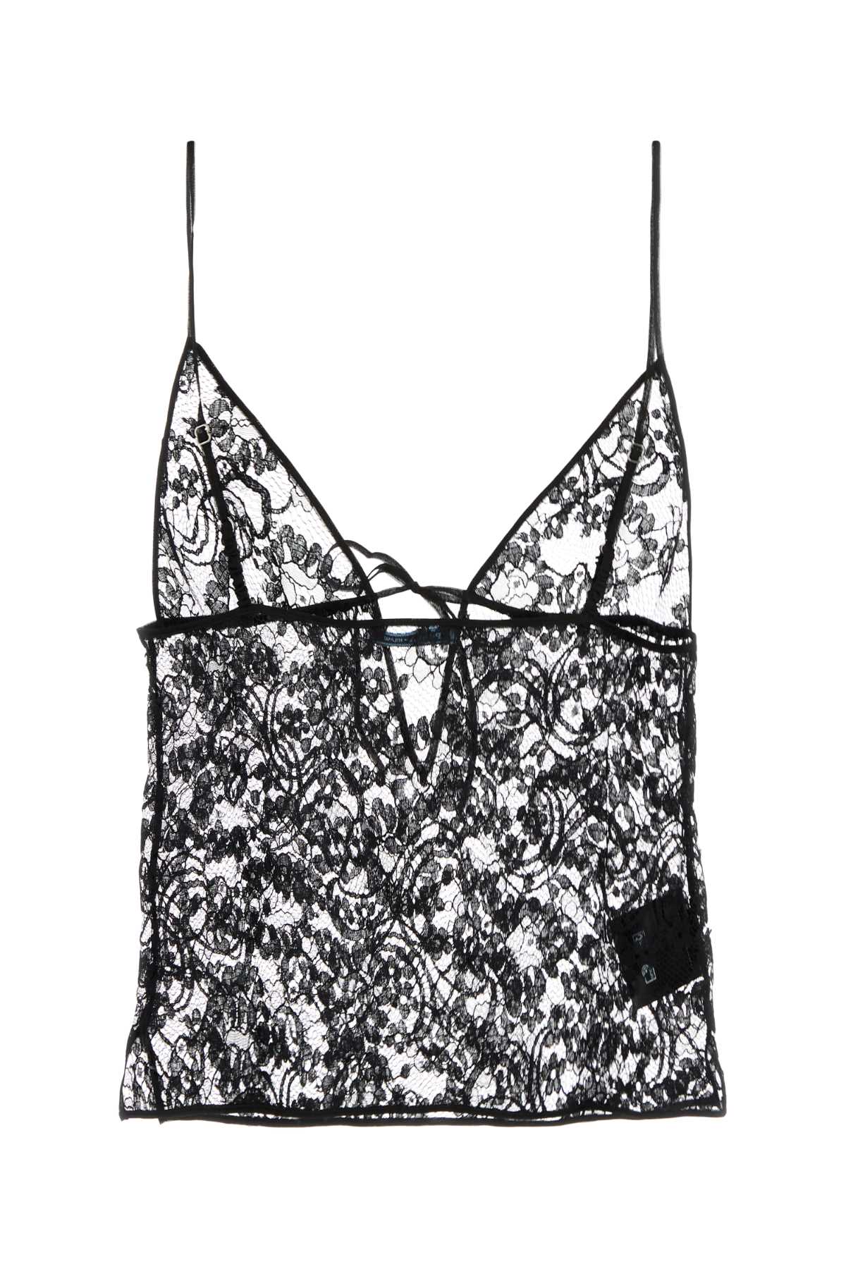 Prada Women Black Lace Top PRADA