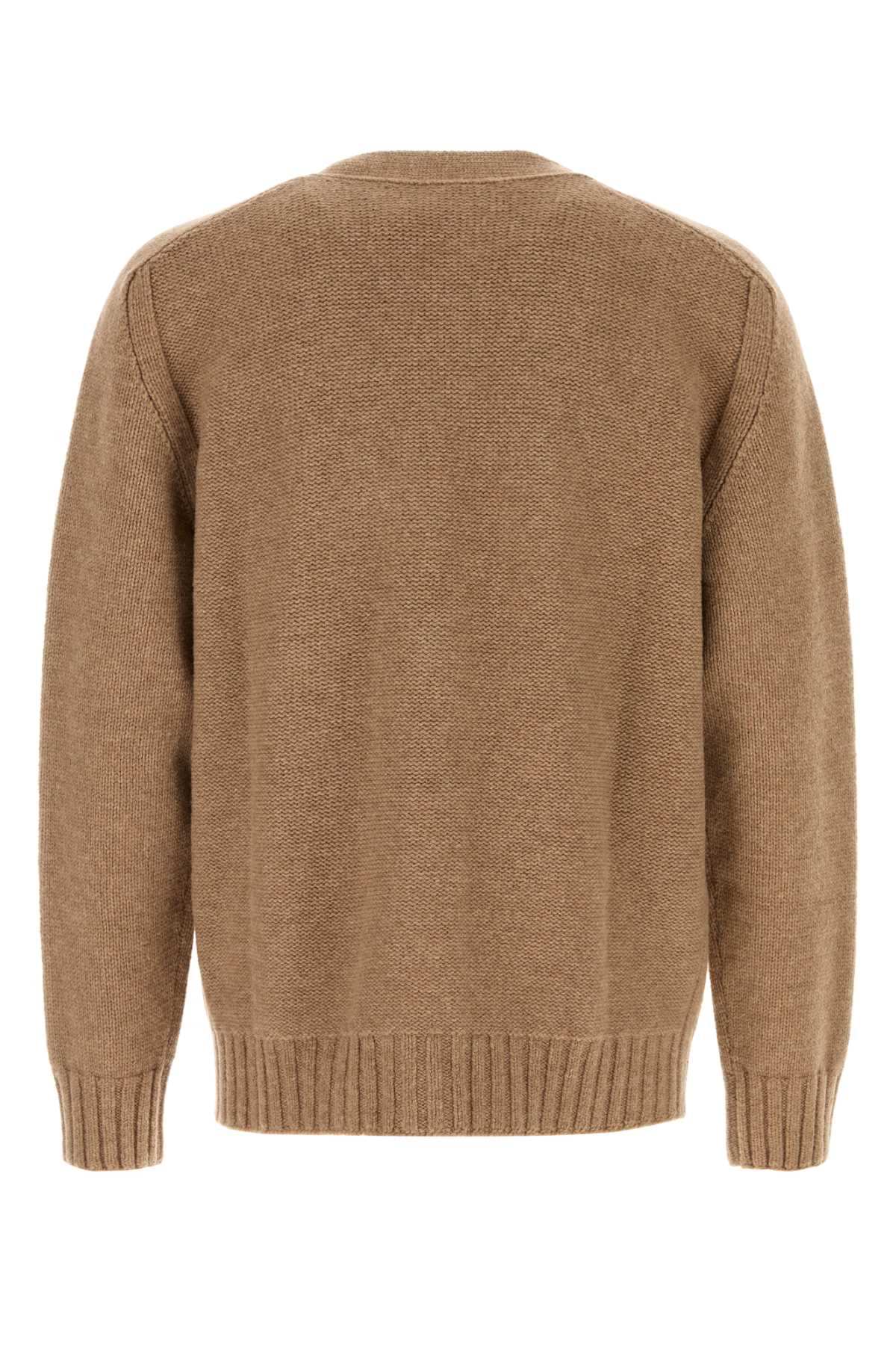 Bottega Veneta Men Biscuit Wool Cardigan BOTTEGA VENETA