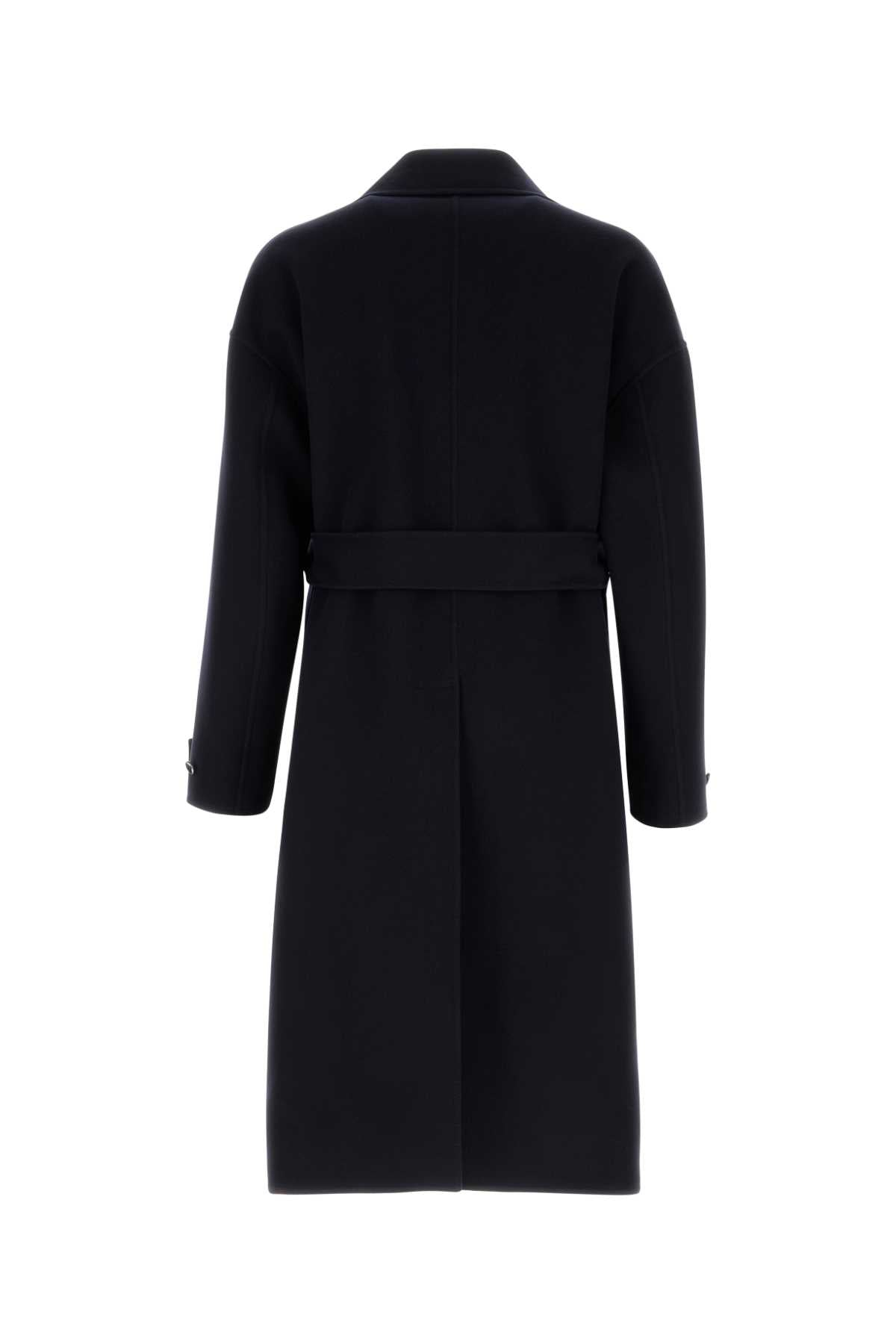 Gucci Men Midnight Blue Wool Blend Coat