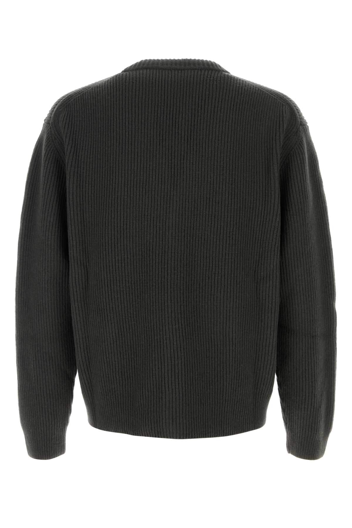 Gucci Men Charcoal Wool Blend Cardigan GUCCI