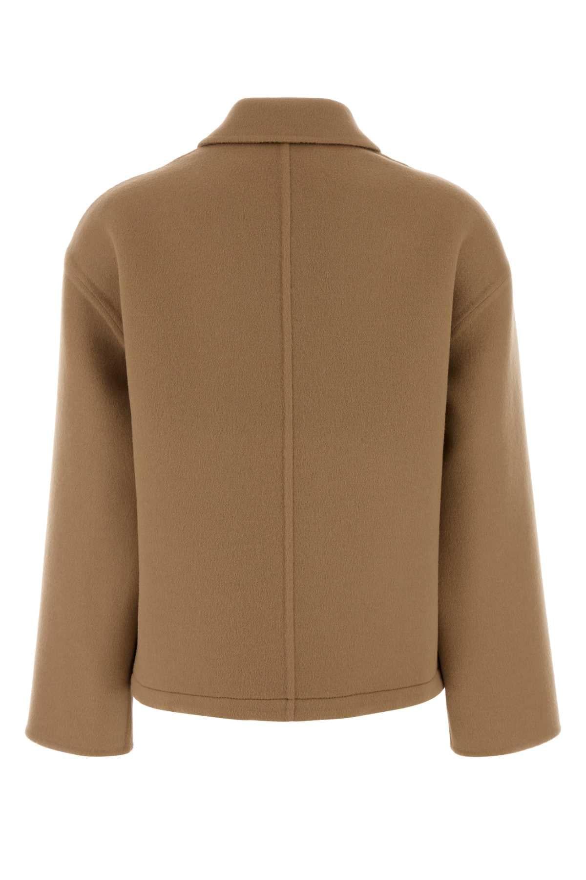 Gucci Women Camel Wool Blend Jacket GUCCI
