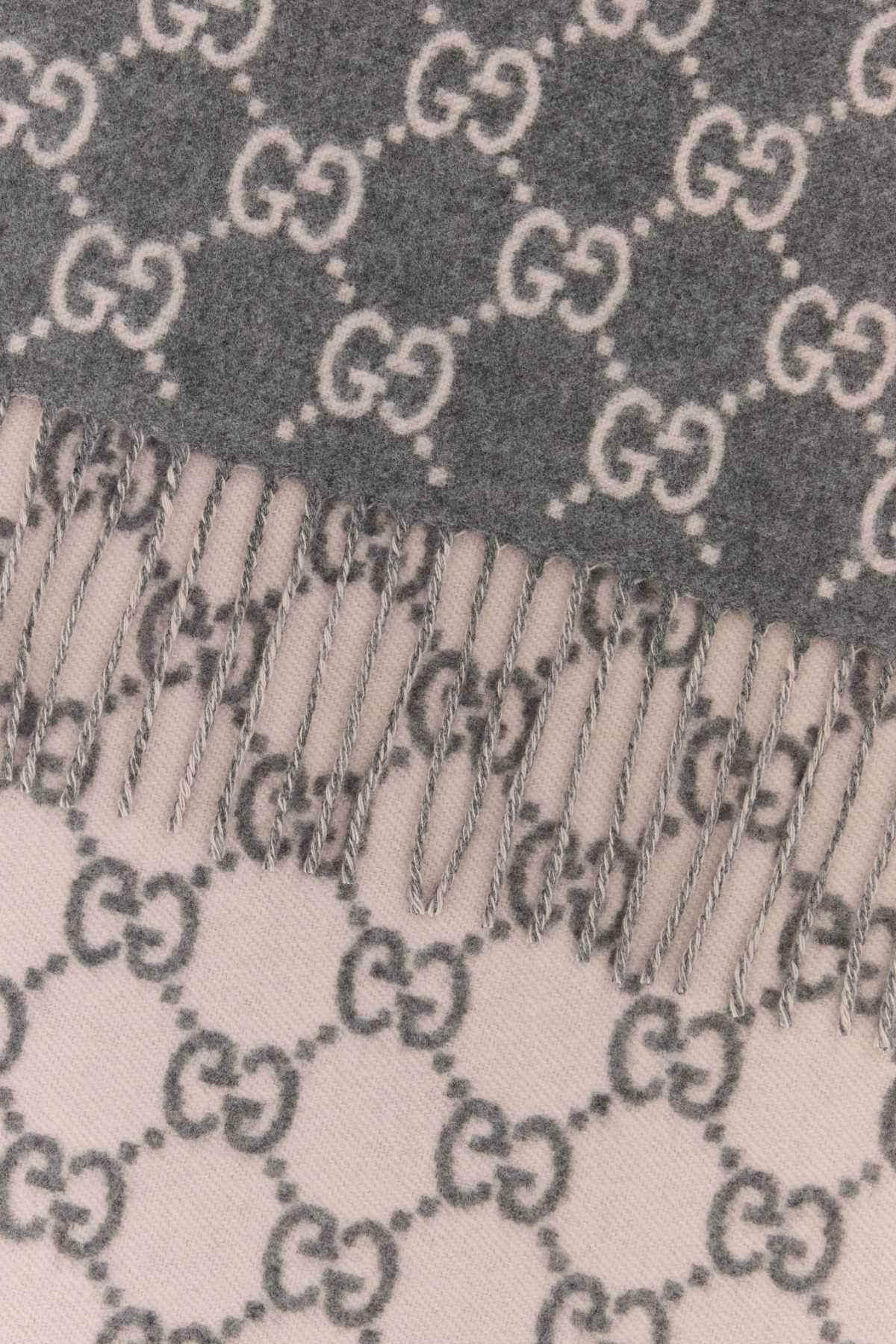 Gucci Women Embroidered Cashmere Reversible Scarf GUCCI