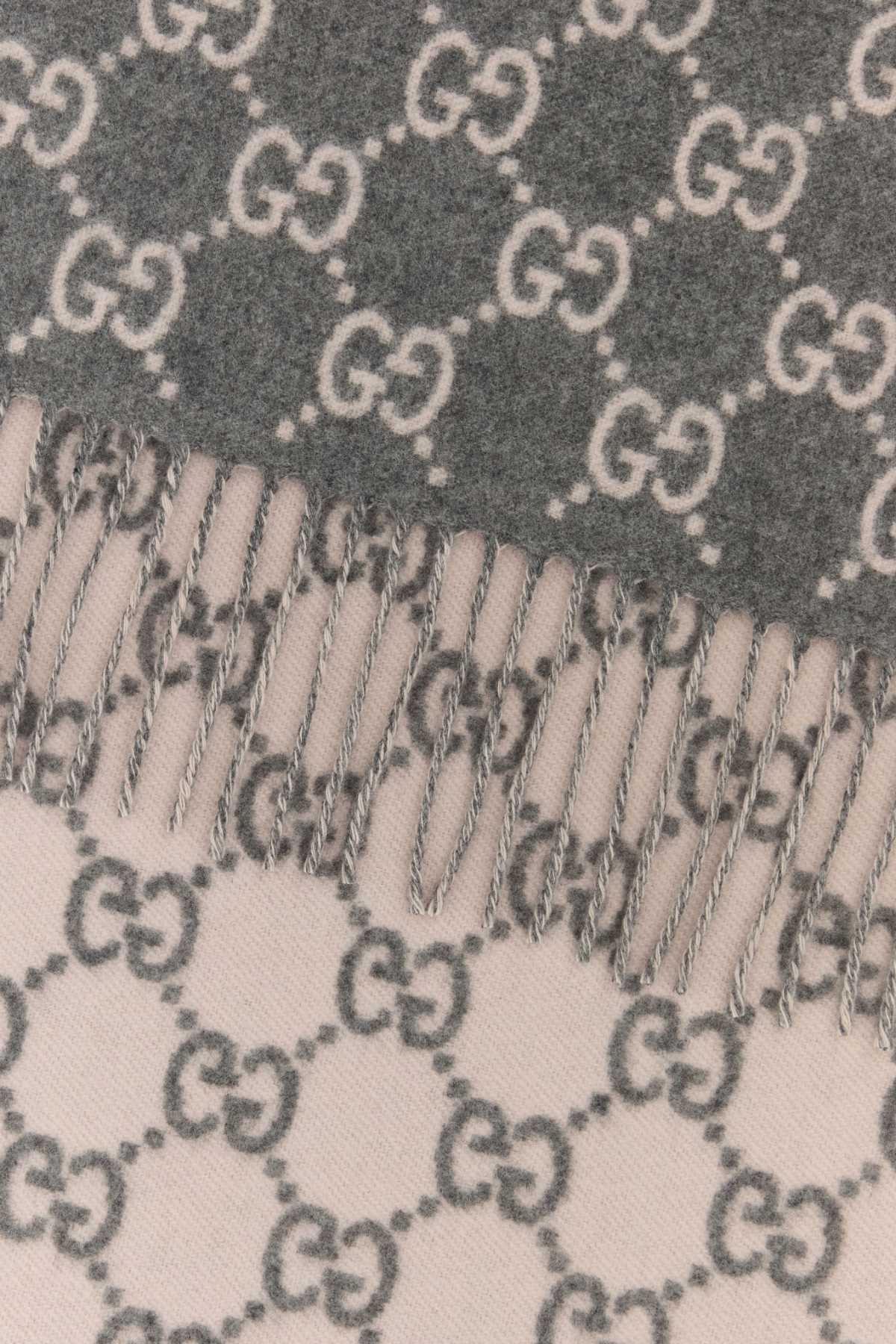 Gucci Women Embroidered Cashmere Reversible Scarf GUCCI