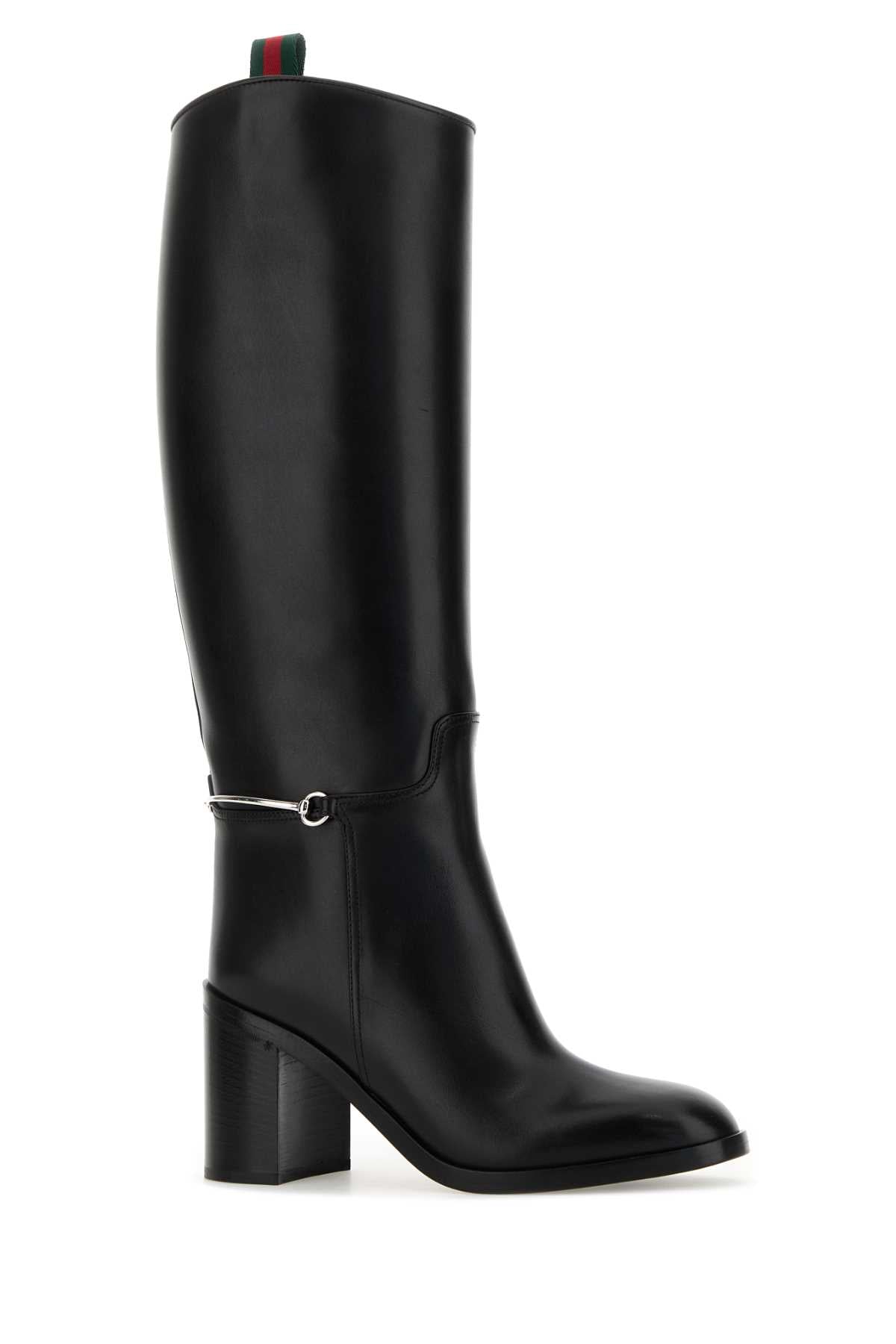 Gucci Women Black Leather Boots GUCCI