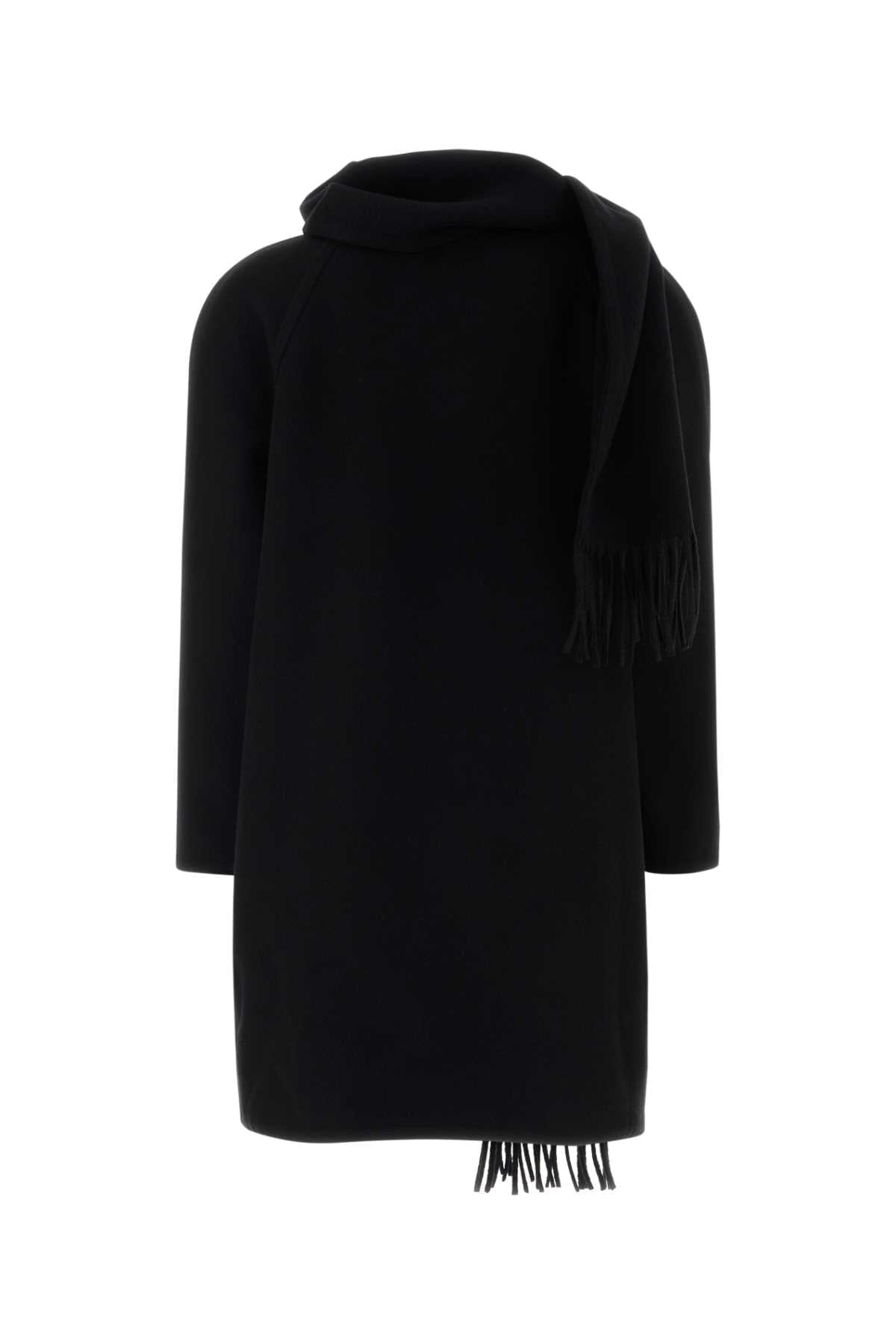 Balenciaga Women Black Cashmere Coat BALENCIAGA
