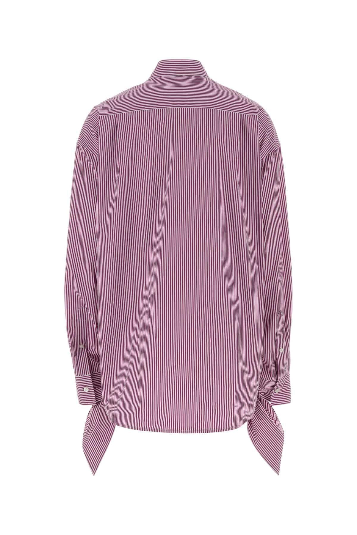 Balenciaga Women Embroidered Poplin Oversize Shirt BALENCIAGA