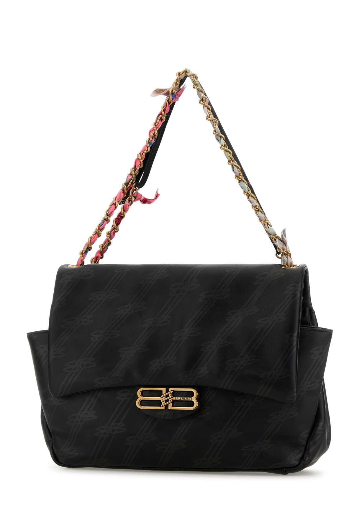 Balenciaga Women Printed Leather Medium Darling Shoulder Bag BALENCIAGA