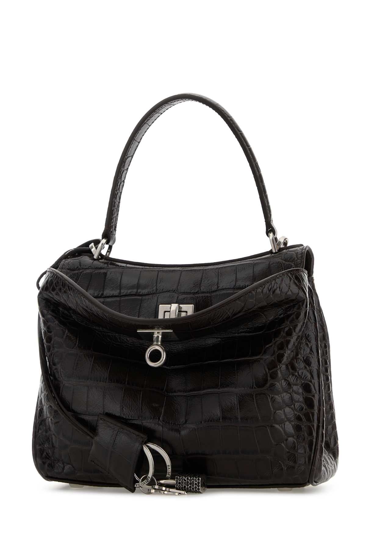 Balenciaga Women Brown Leather Mini Rodeo Handbag BALENCIAGA