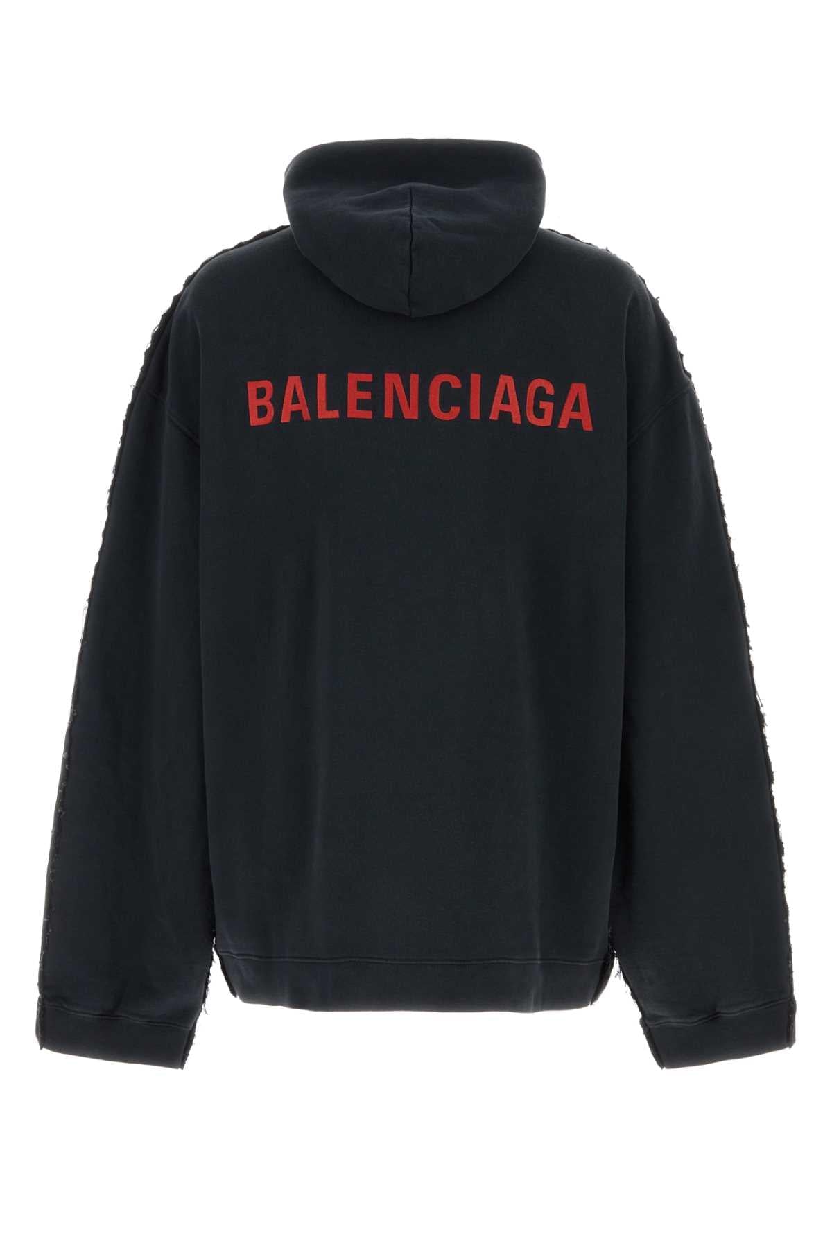 Balenciaga Men Two-Tone Denim And Jersey Jacket BALENCIAGA