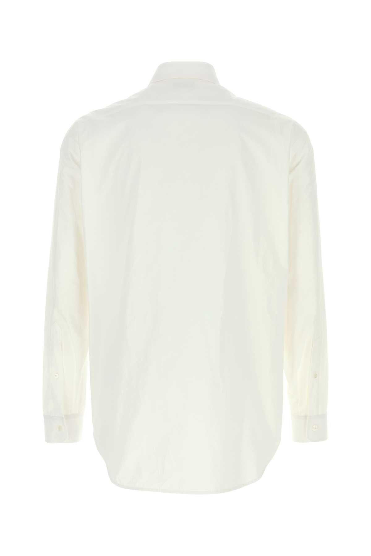 Balenciaga Men White Poplin Shirt BALENCIAGA