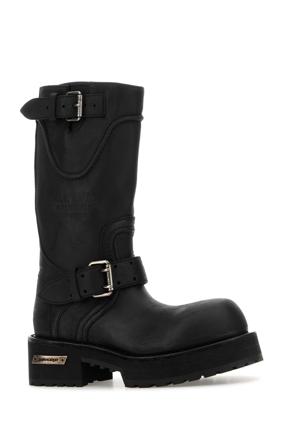 Balenciaga Women Black Leather Venom Boots BALENCIAGA