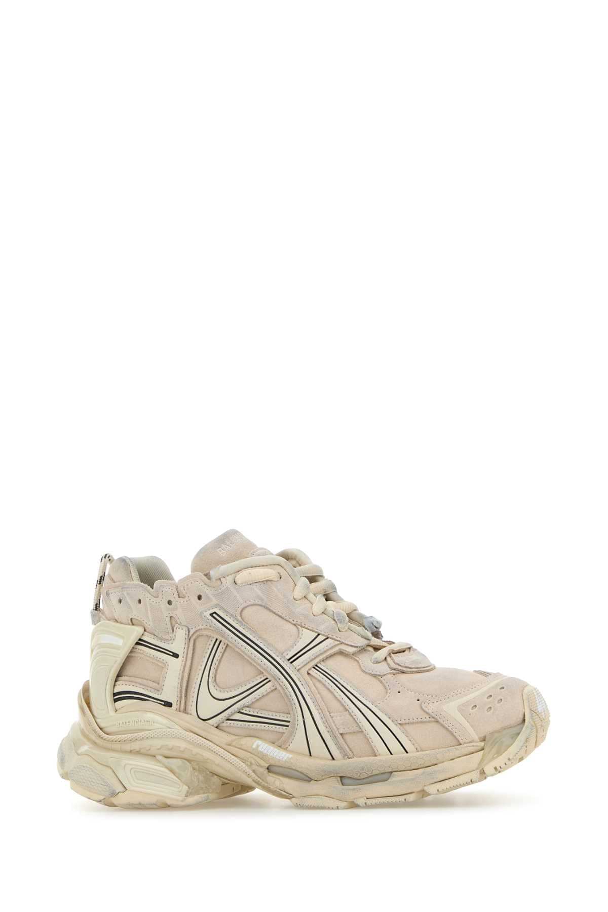 Balenciaga Men Sand Suede Runner Sneakers BALENCIAGA