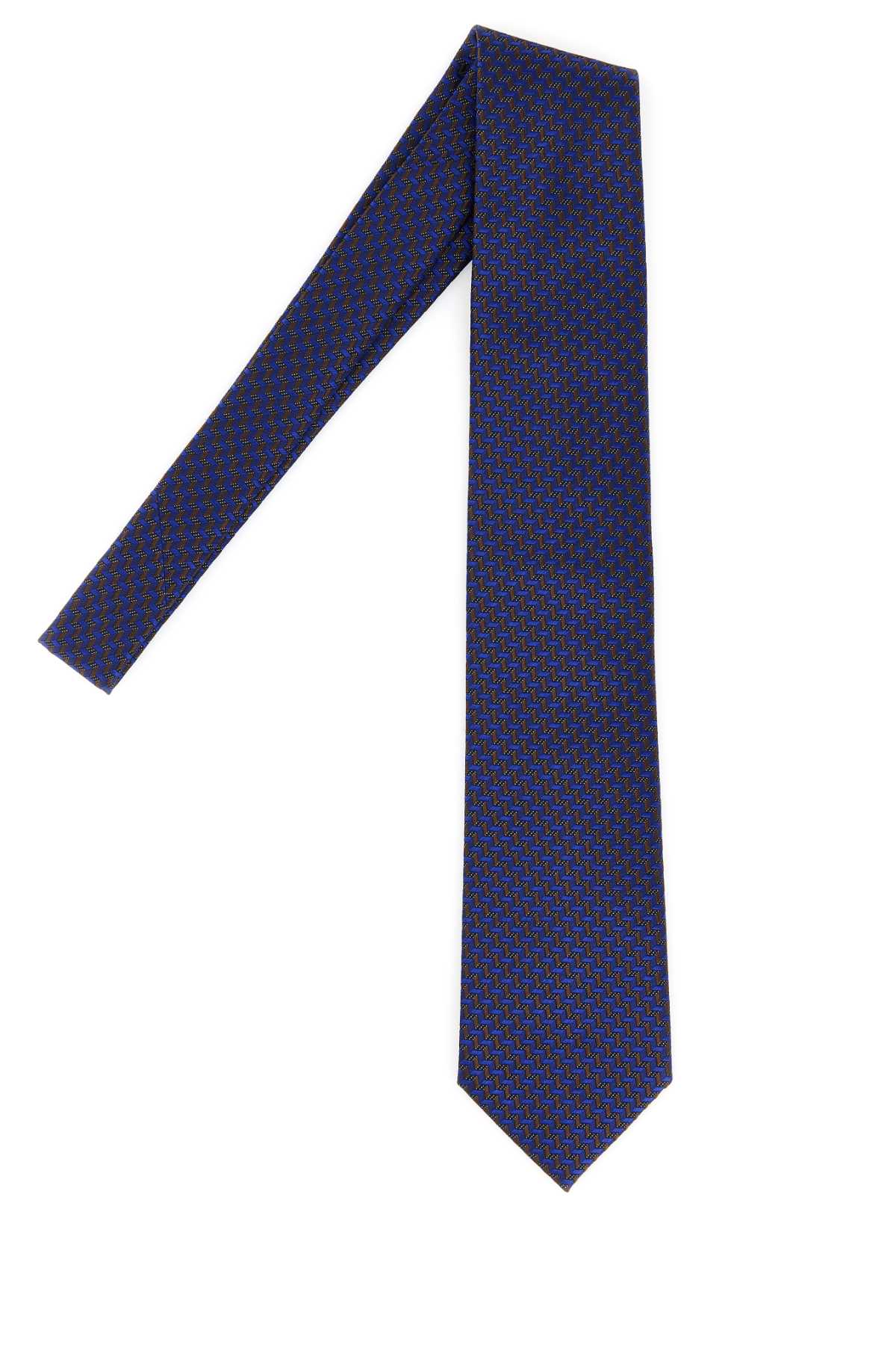 Brioni Men Embroidered Silk Tie BRIONI