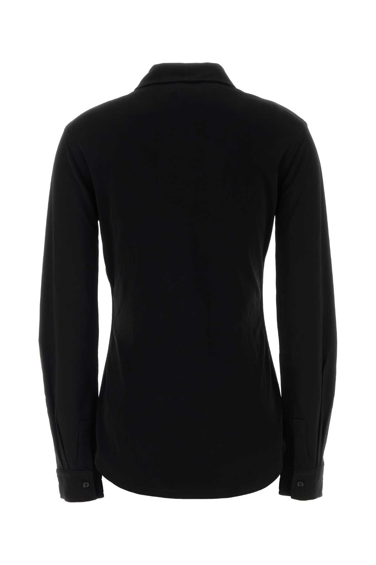 Lemaire Women Black Viscose Shirt LEMAIRE