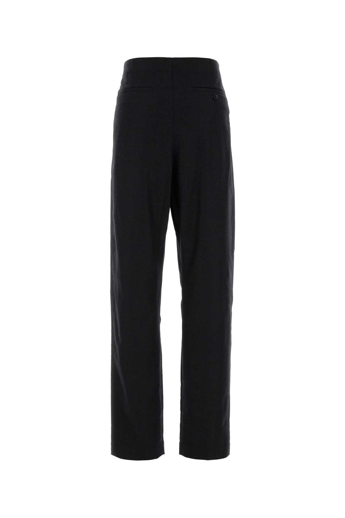 Lemaire Women Charcoal Cashmere Blend Pant LEMAIRE