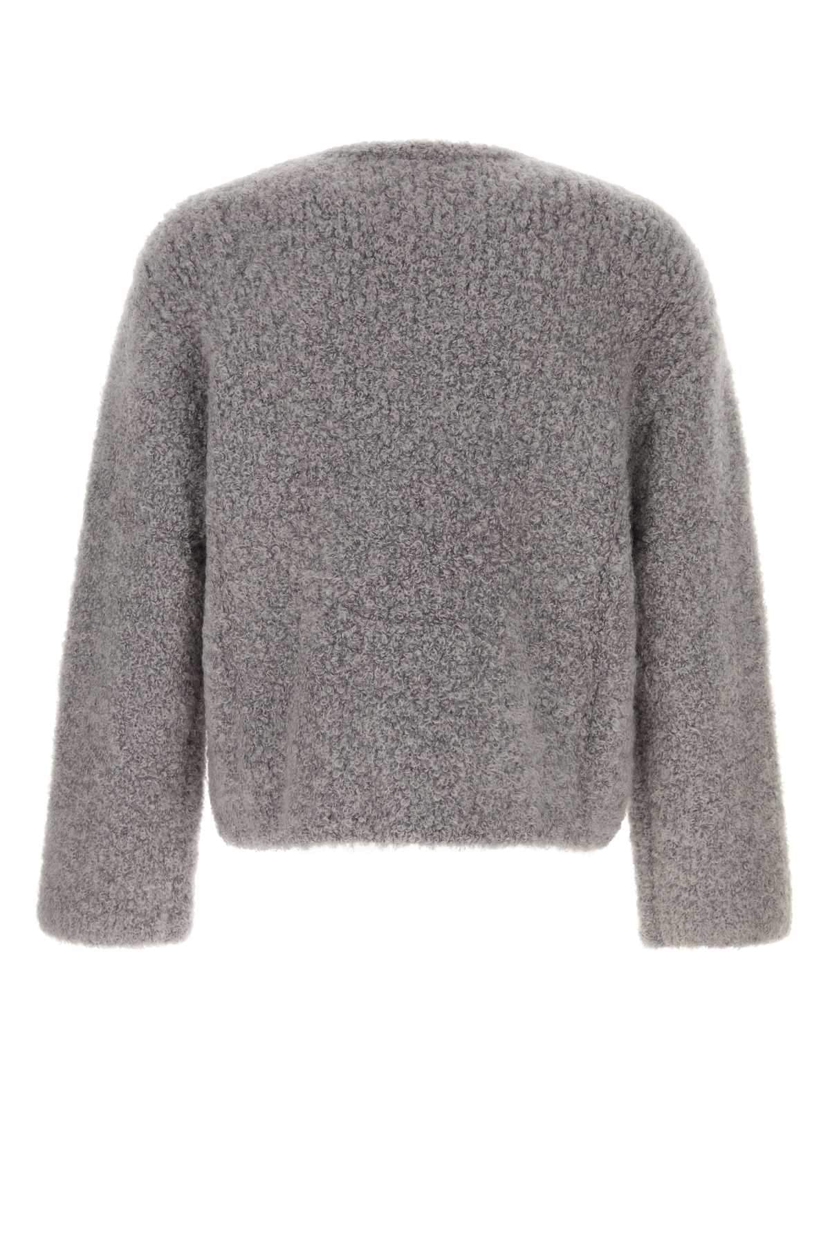 Sefr Men Grey Stretch Mohair Blend Jermaine Sweater SEFR