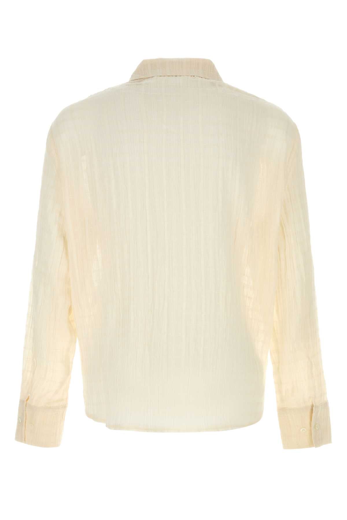 Sefr Men Cream Cotton Ignacio Shirt SEFR