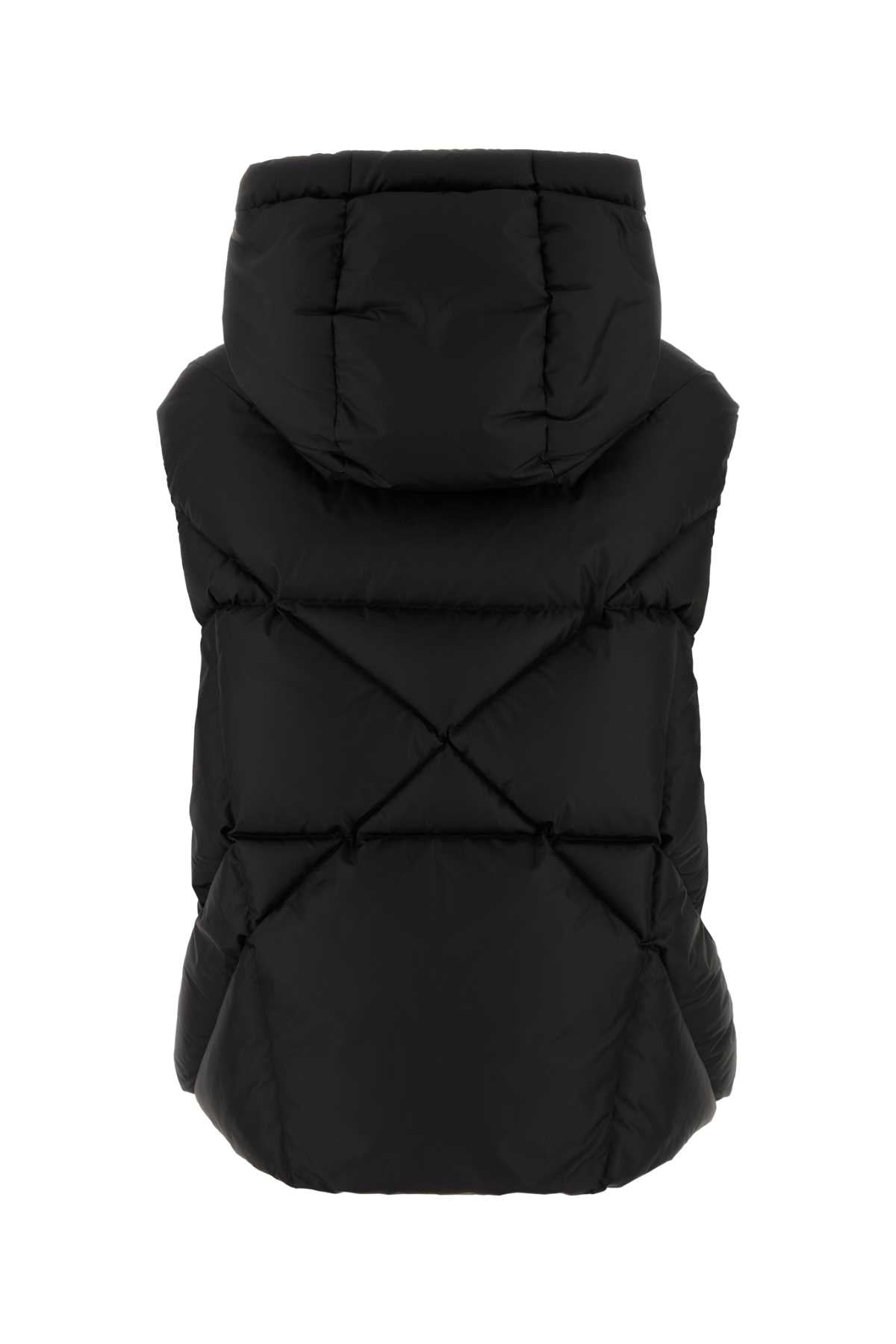 Khrisjoy Women Black Polyester Blend Down Jacket KHRISJOY