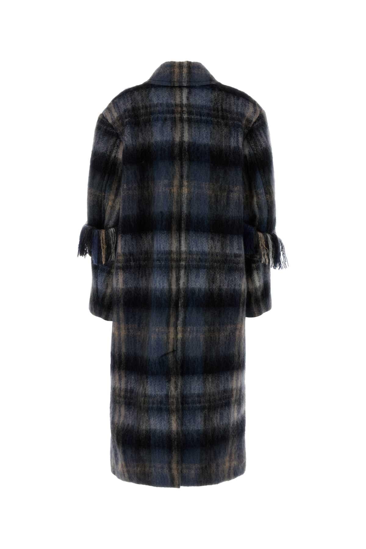 Loewe Women Embroidered Mohair Blend Coat LOEWE