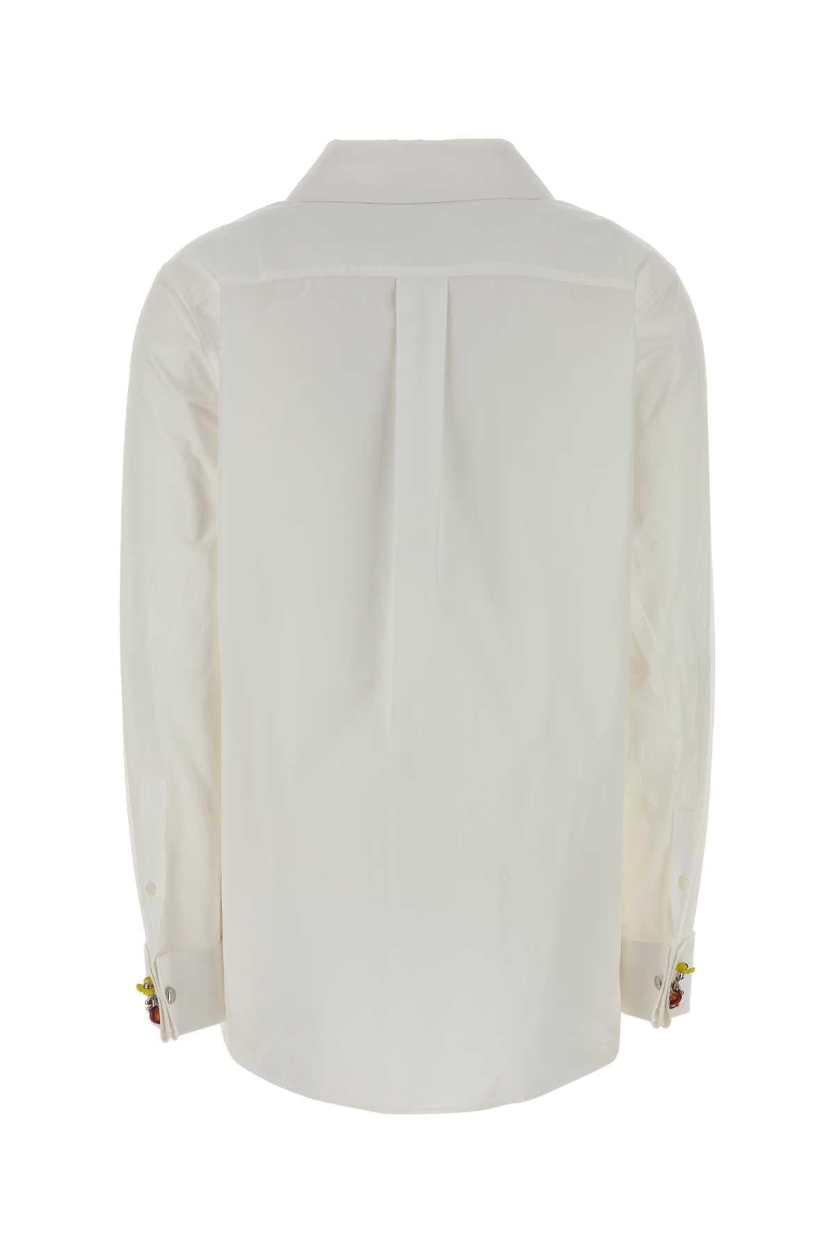 Loewe Women White Poplin Shirt LOEWE