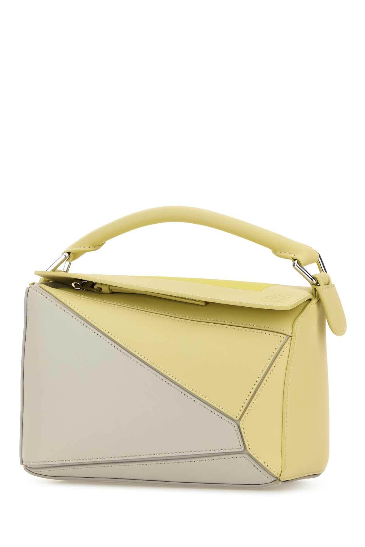 Loewe Women Multicolor Leather Loewe X Josef And Anni Albers Small Puzzle Handbag LOEWE