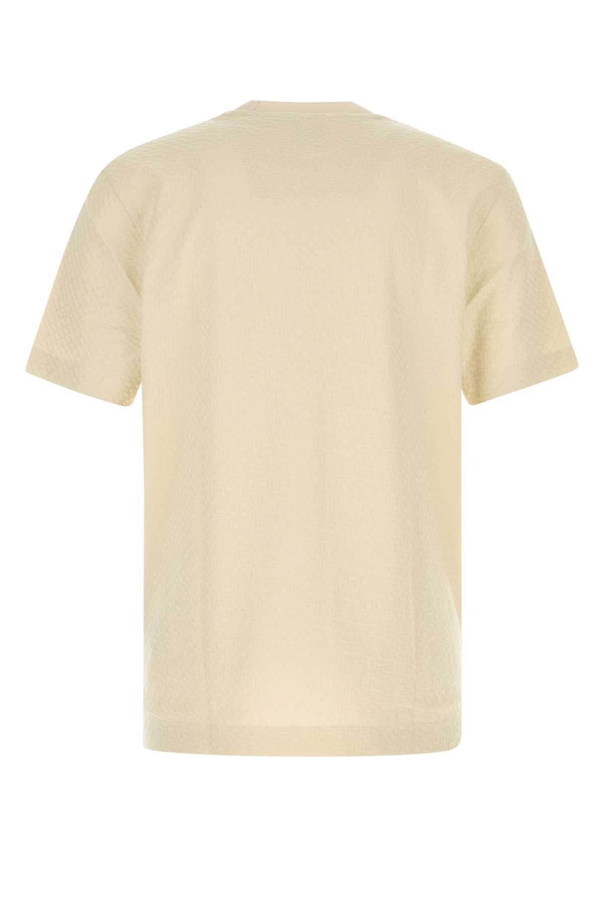 Boss Men Cream Cotton T-Shirt BOSS