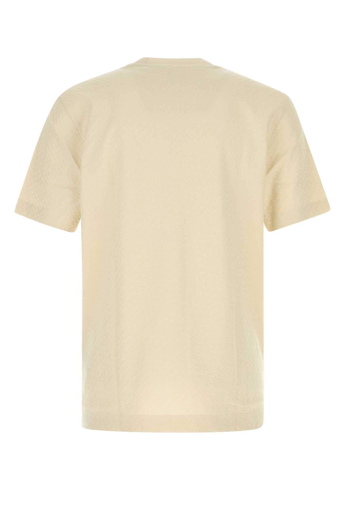 Boss Men Cream Cotton T-Shirt BOSS