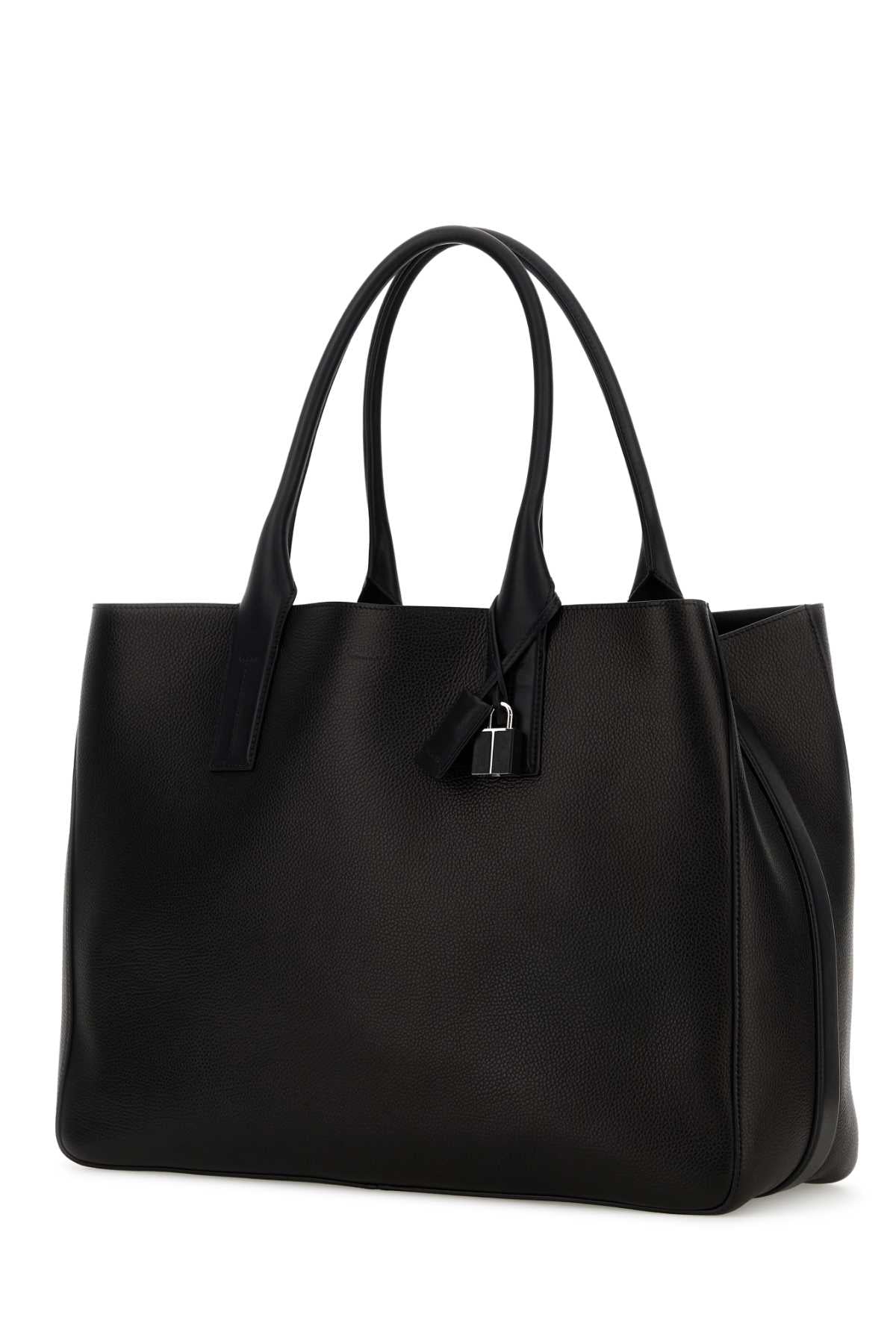 Tom Ford Men Dark Brown Leather Shopping Bag