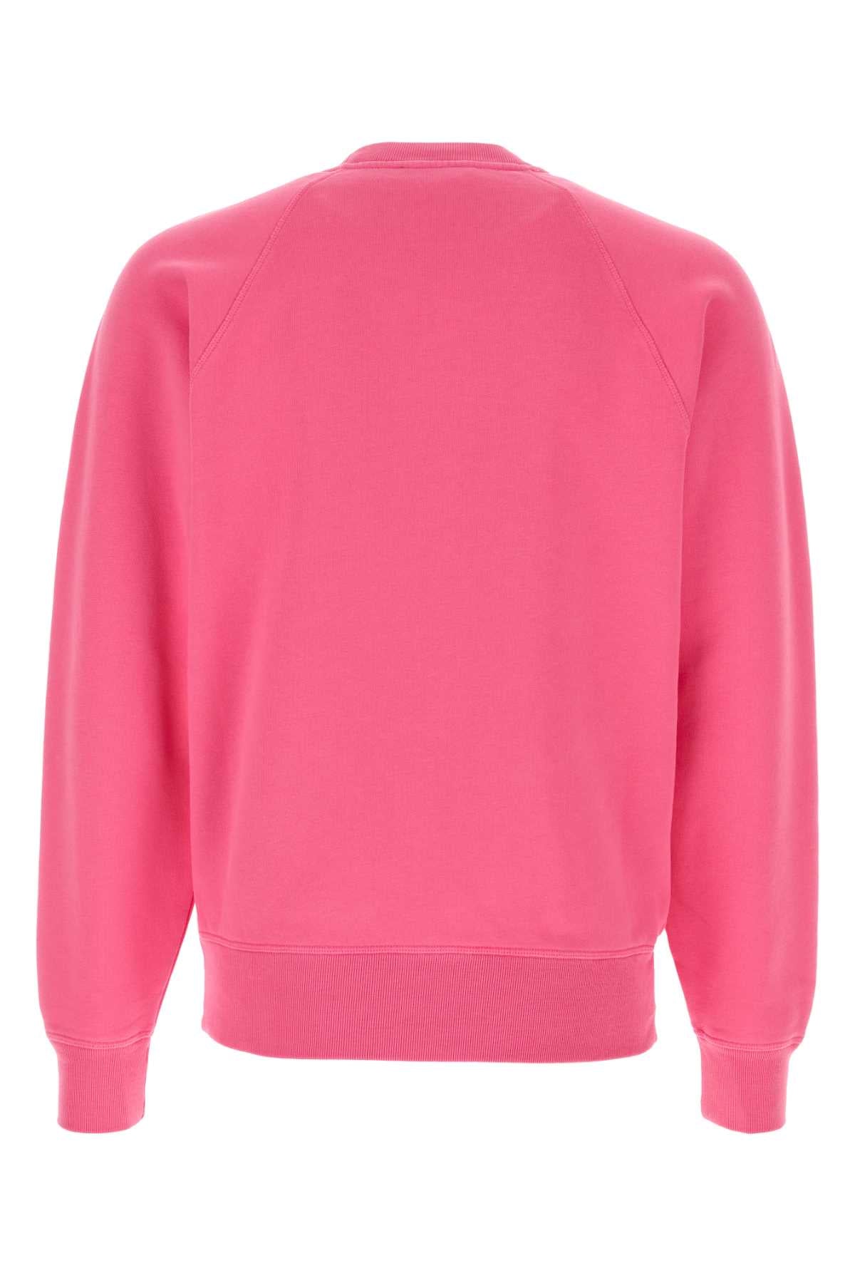 Tom Ford Men Fluo Pink Cotton Sweatshirt TOM FORD