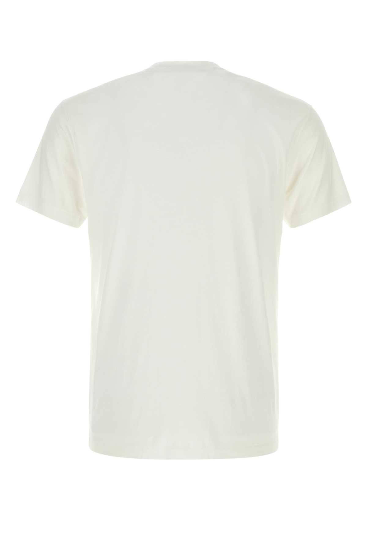 Tom Ford Men White Lyocell Blend T-Shirt TOM FORD