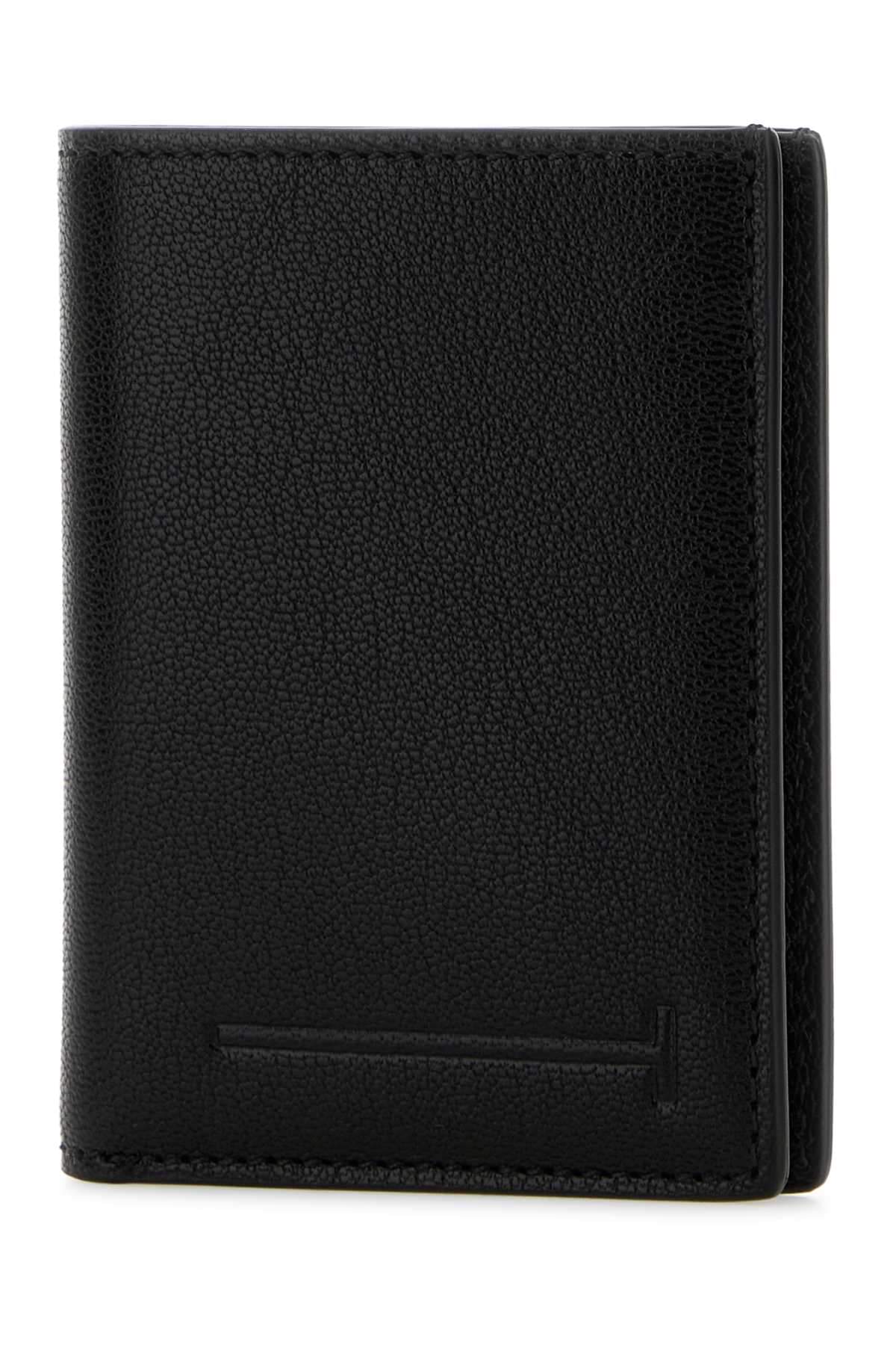 Tom Ford Men Black Leather Wallet TOM FORD