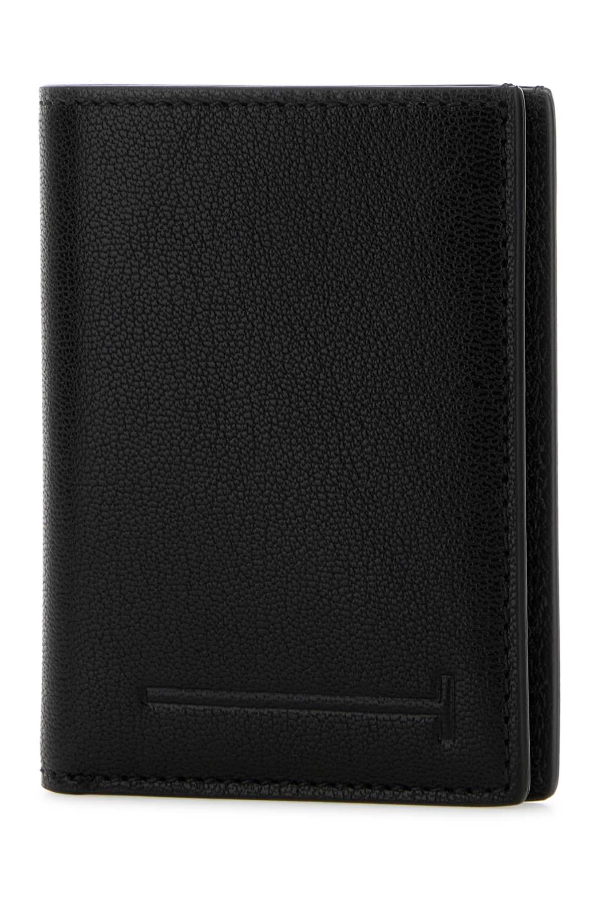 Tom Ford Men Black Leather Wallet TOM FORD