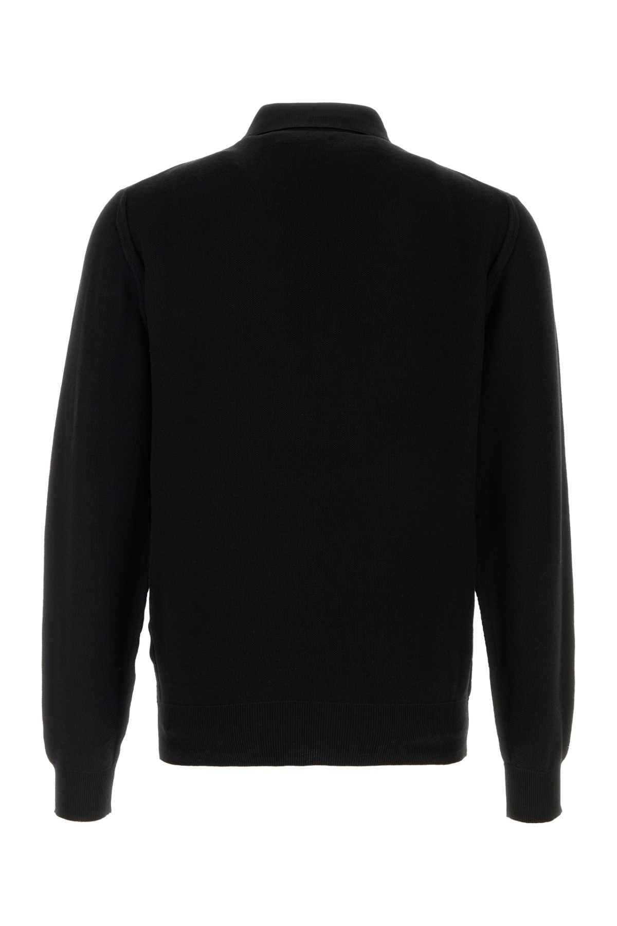 Tom Ford Men Black Silk Blend Polo Shirt TOM FORD
