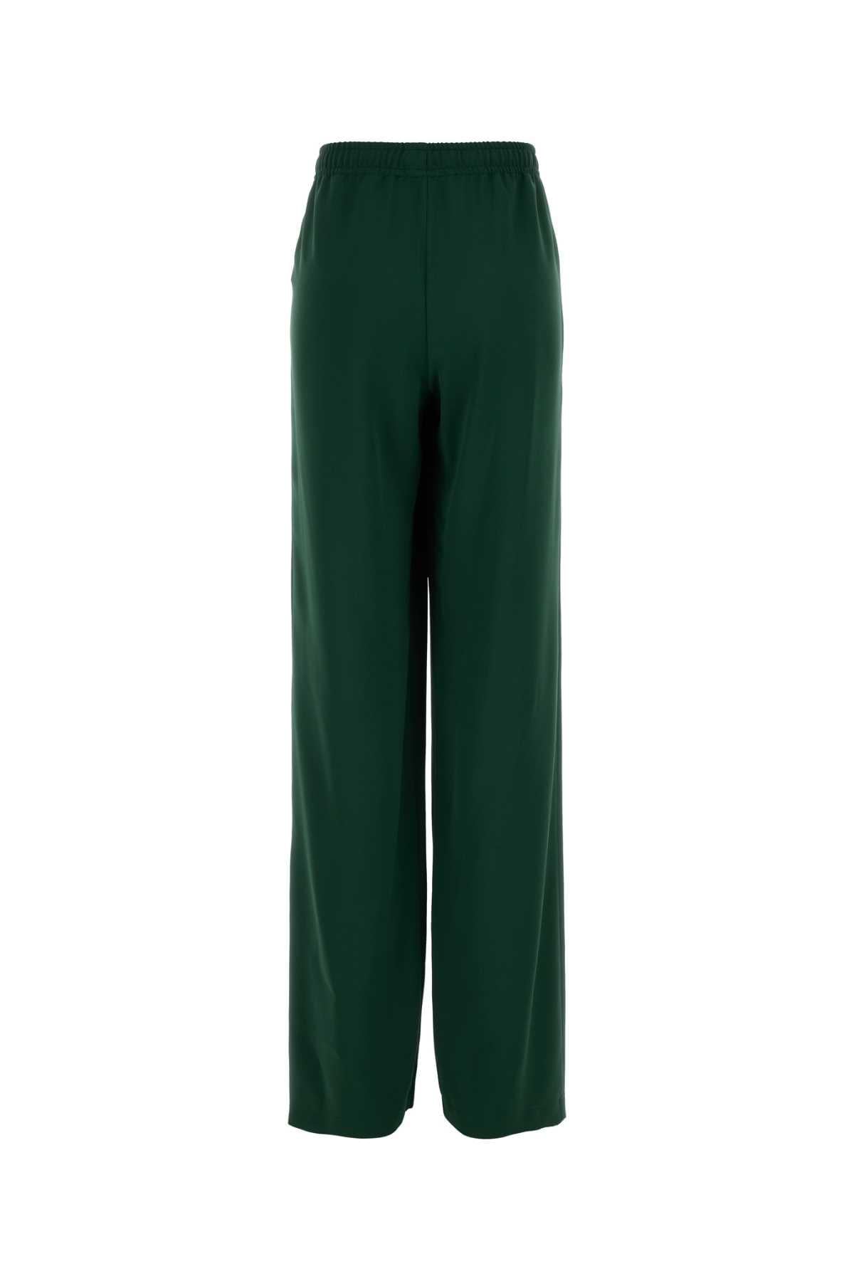 Ermanno Scervino Women Dark Green Polyester Pant ERMANO SCERVINO