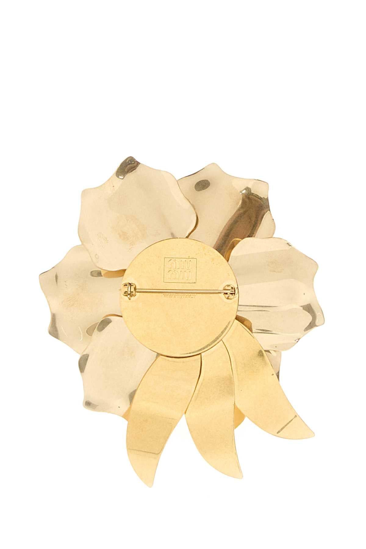 Miu Miu Women Gold Metal Pin MIU MIU