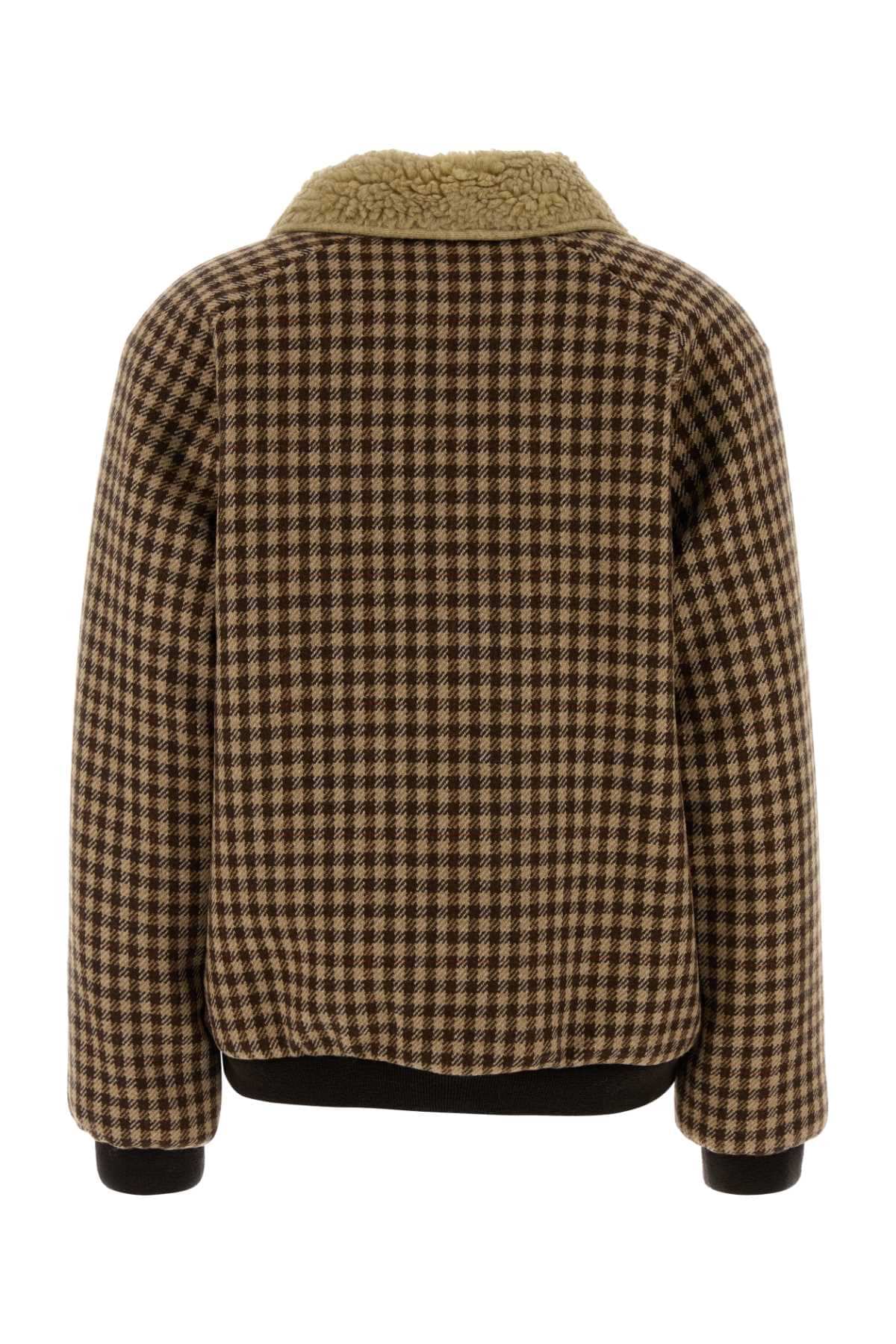 Miu Miu Women Embroidered Wool Jacket MIU MIU