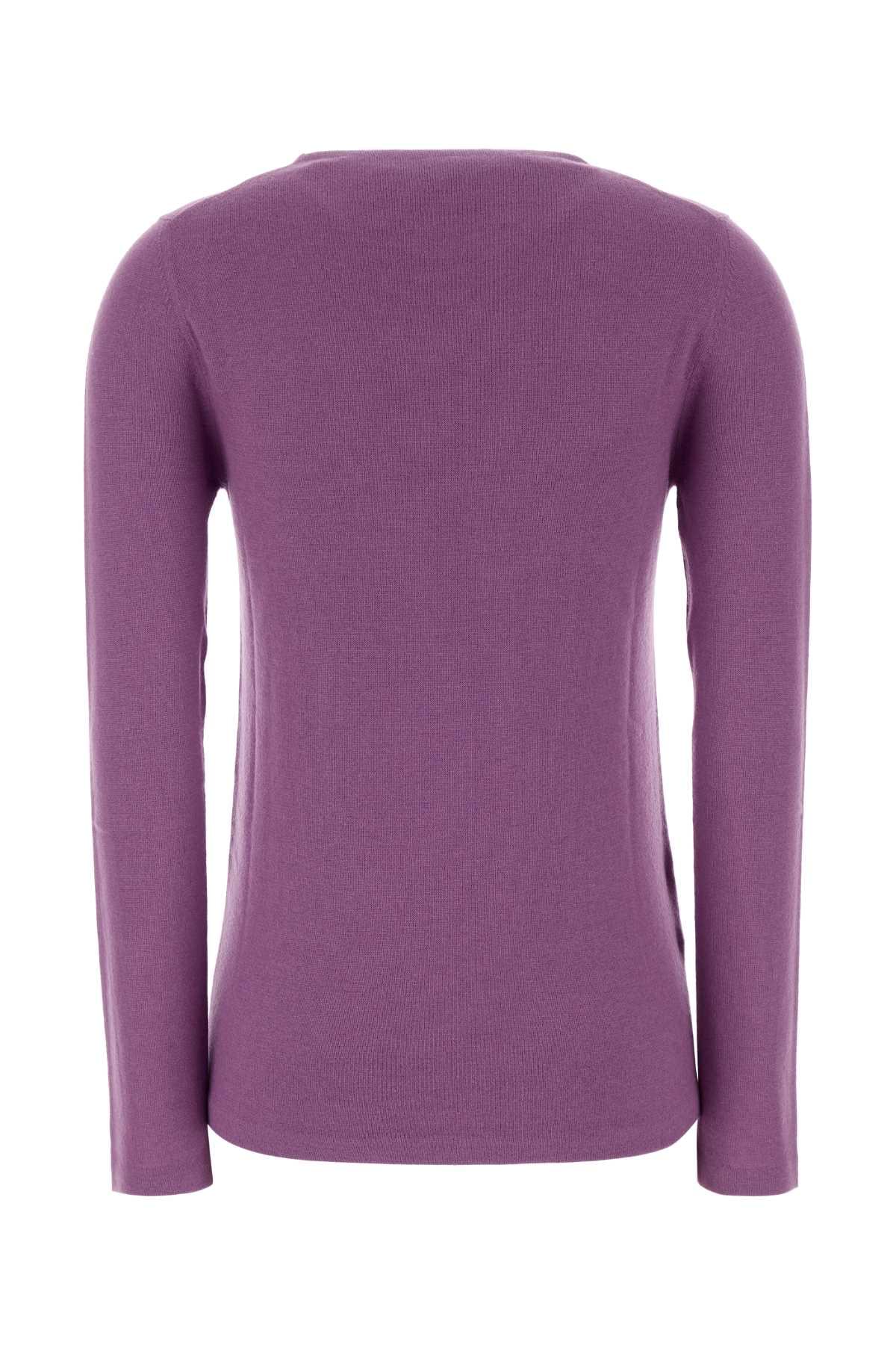 Miu Miu Women Purple Wool Blend Sweater MIU MIU
