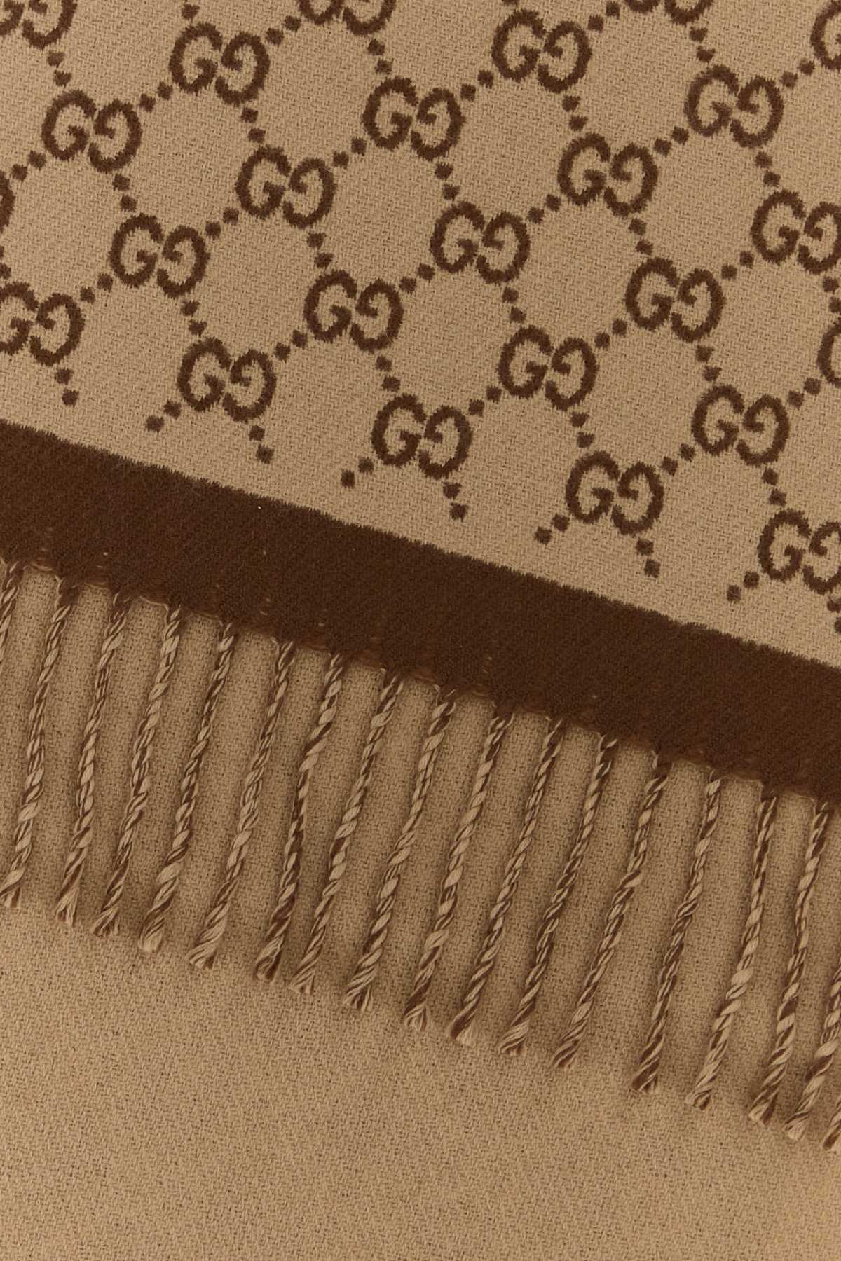 Gucci Women Embroidered Wool Scarf GUCCI
