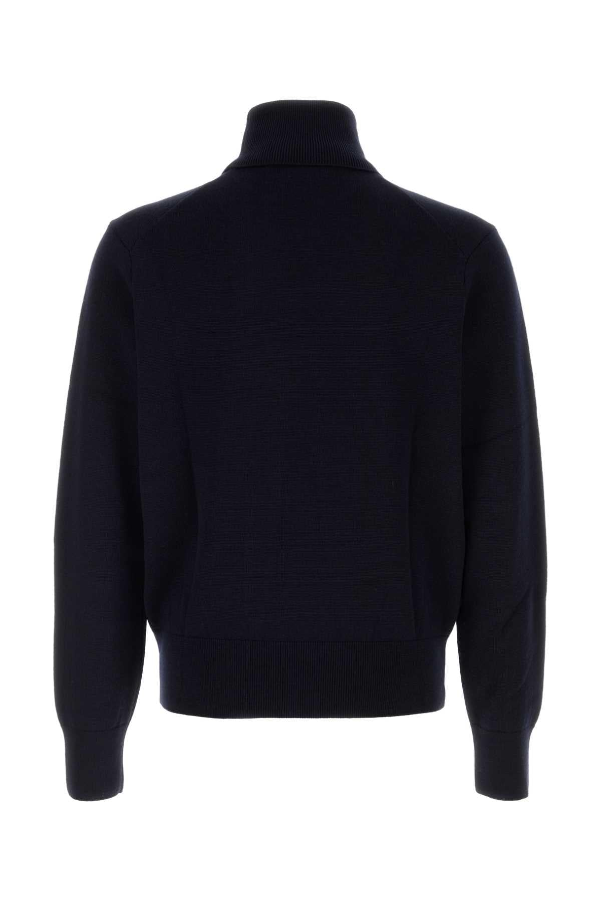 Ami Men Midnight Blue Wool Sweater AMI PARIS