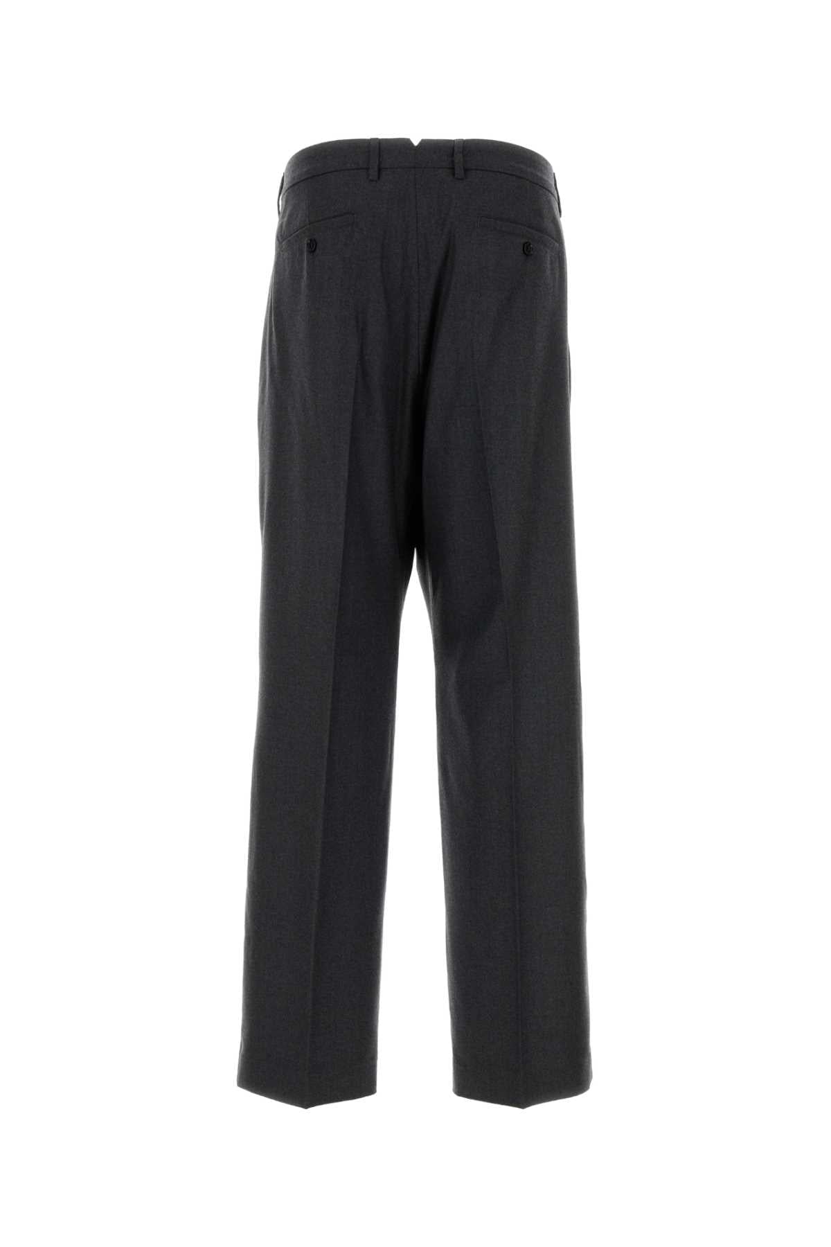 Ami Men Dark Grey Wool Pant AMI PARIS