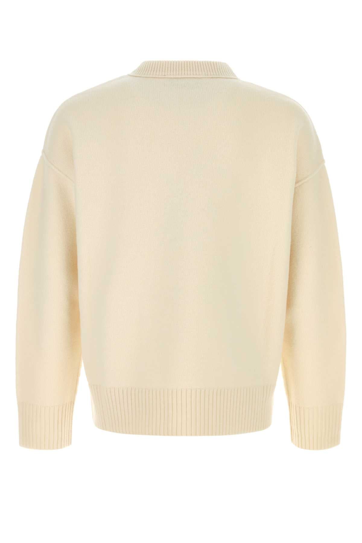 Ami Men Ivory Wool Sweater AMI PARIS