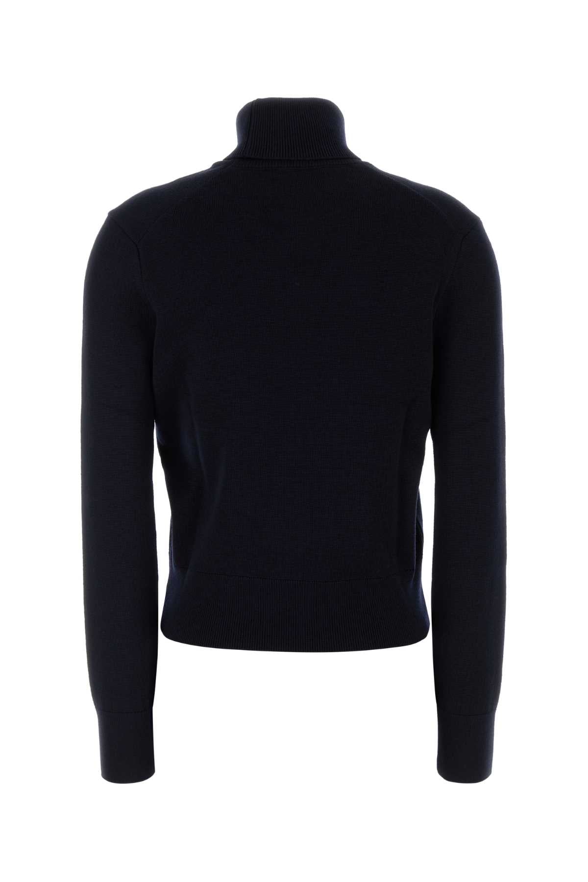 Ami Women Midnight Blue Wool Sweater AMI PARIS