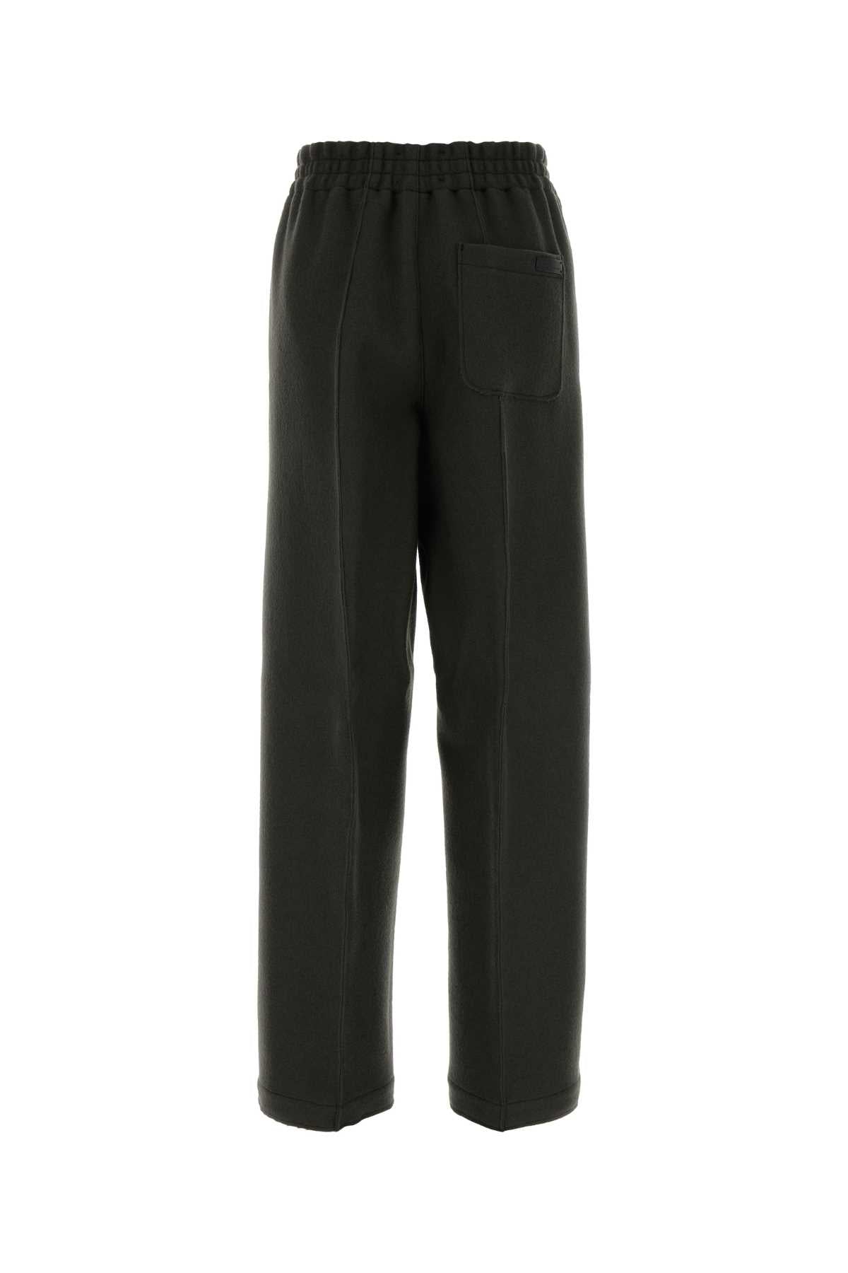 Ami Women Charcoal Wool Wide-Leg Pant AMI PARIS