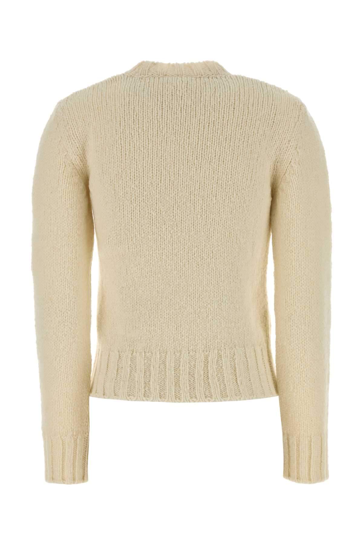 A.P.C. Women Ivory Wool Court Sweater