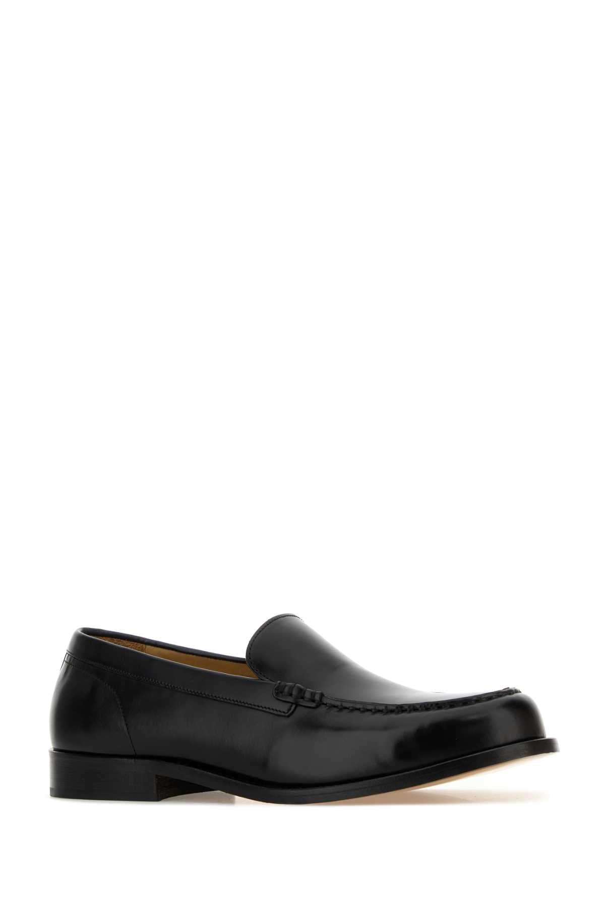 A.P.C. Men Black Leather Loafers A.P.C.