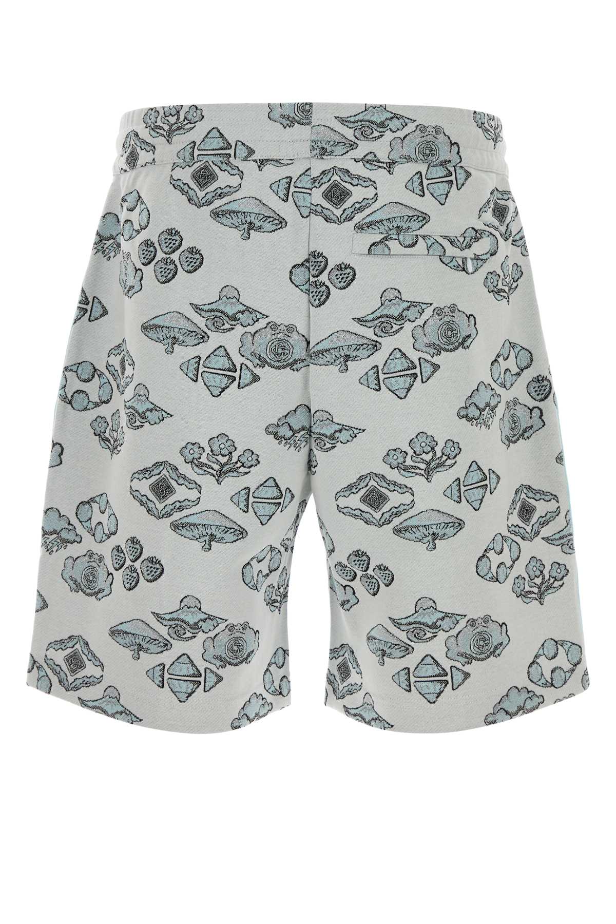 Casablanca Men Embroidered Stretch Jacquard Bermuda Shorts CASABLANCA