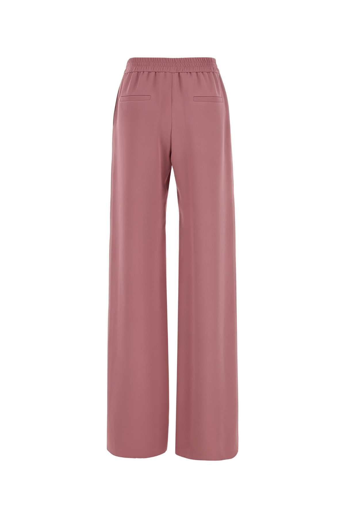 Valentino Garavani Women Antiqued Pink Silk Wide-Leg Pant VALENTINO GARAVANI
