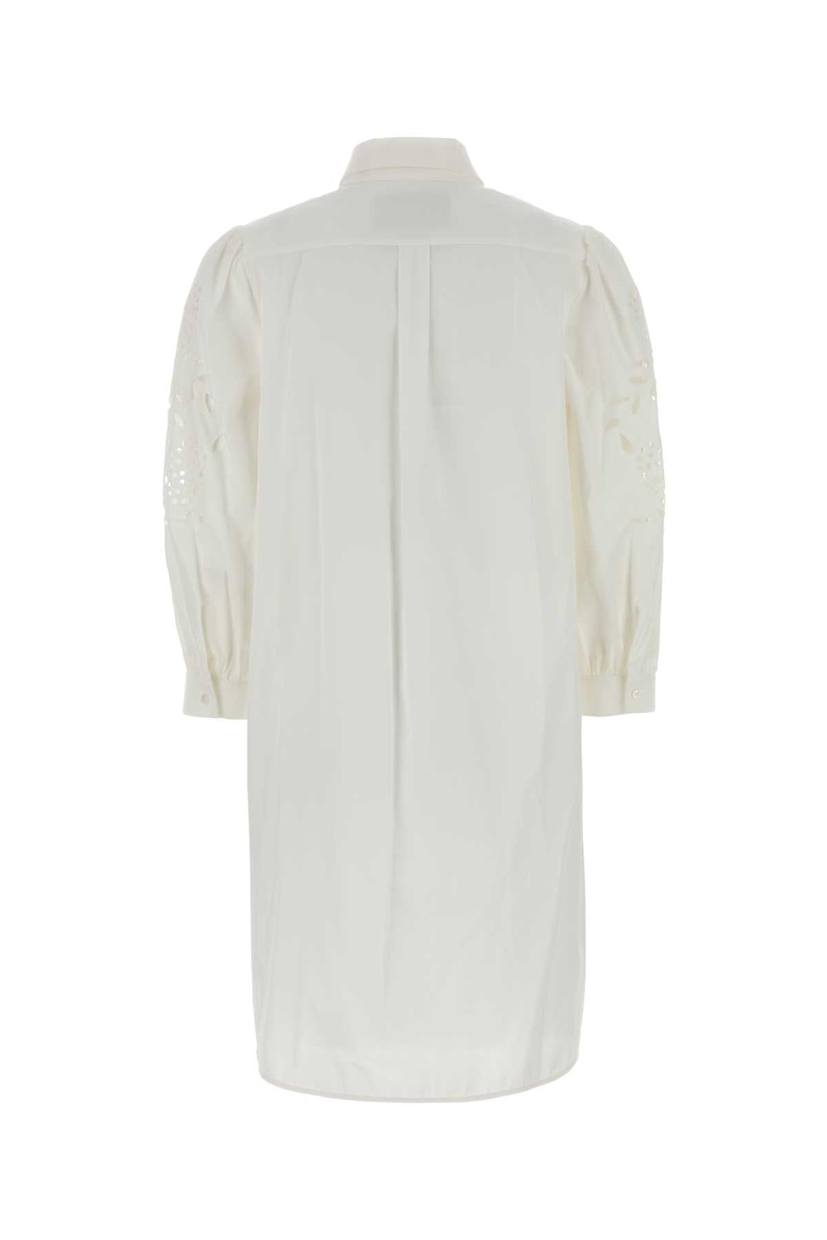 Valentino Garavani Women White Poplin Shirt Dress VALENTINO GARAVANI