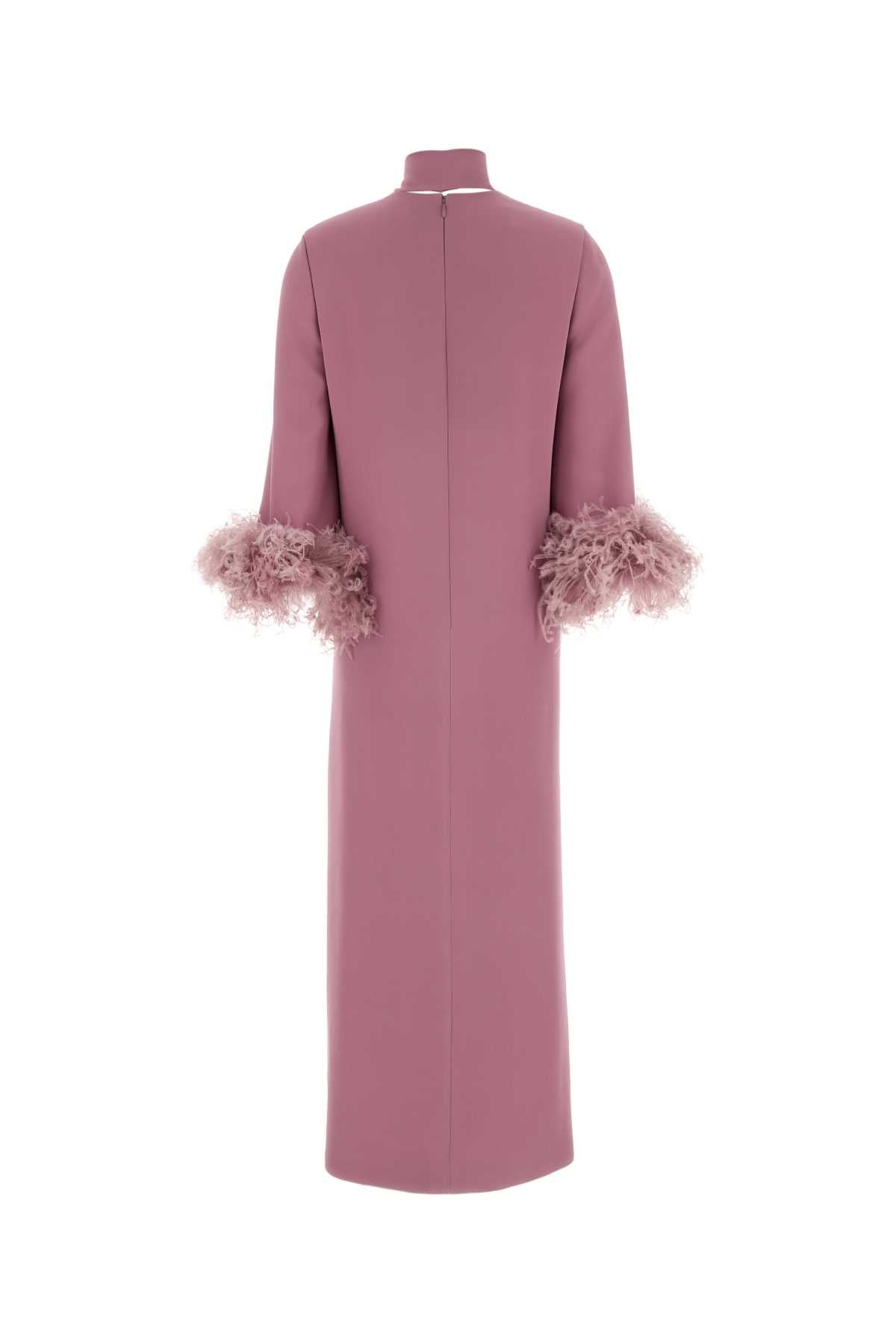 Valentino Garavani Women Antiqued Pink Crepe Dress VALENTINO GARAVANI
